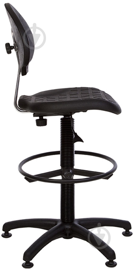 Крісло Nowy Styl Laborant GTS Ring Base Black Stopki чорний - фото 3