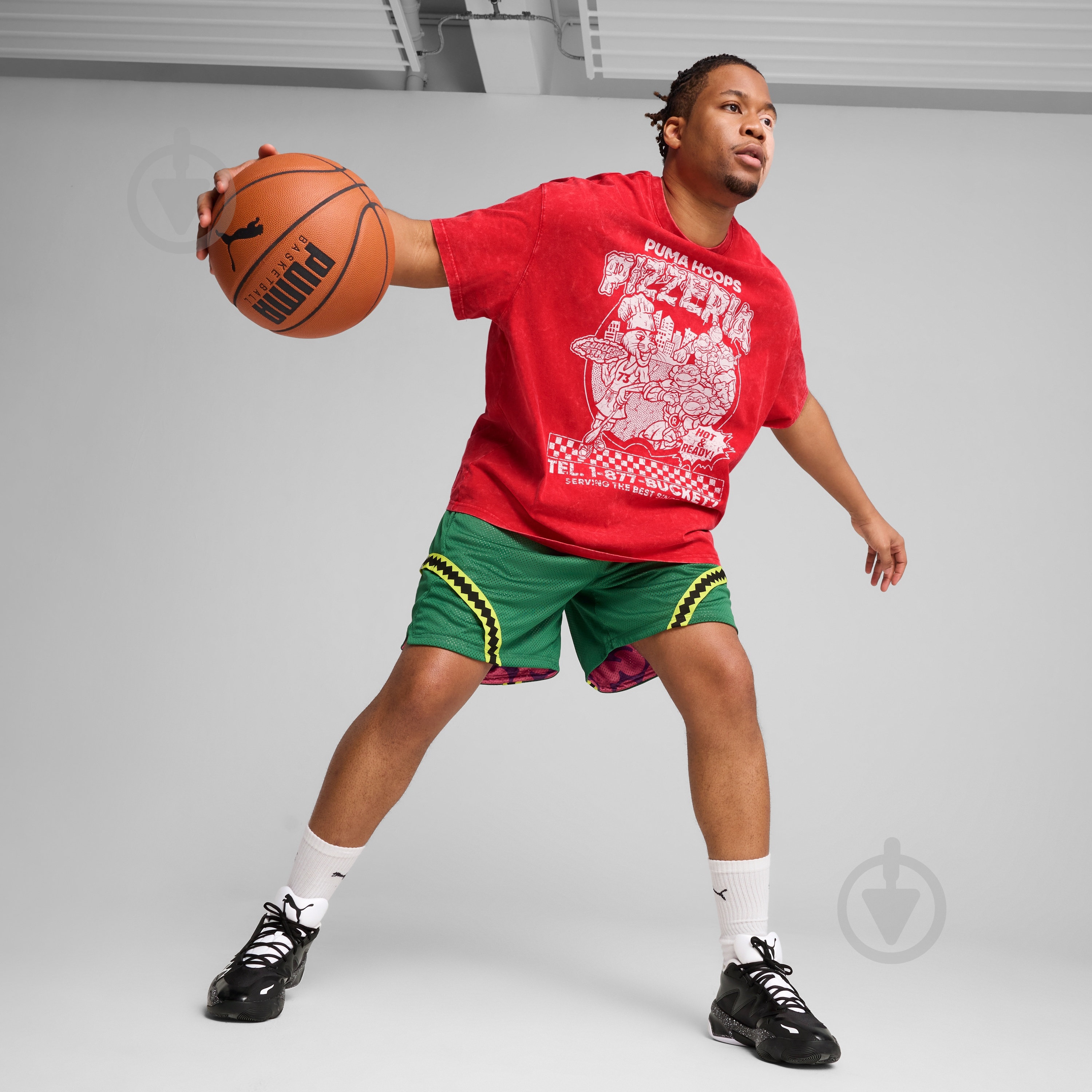 ᐉ Футболка Puma Hoops x TMNT Tee I 63092801 р.M різнокольоровий