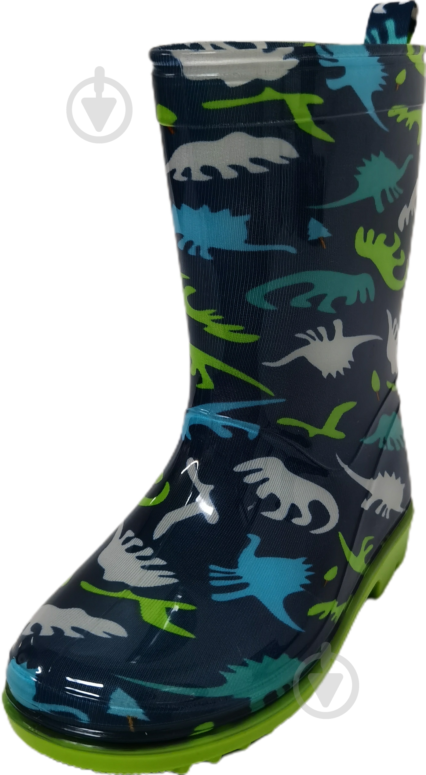 Сапоги резиновые для мальчиков YuMin Дино размер 32 черный - фото 1