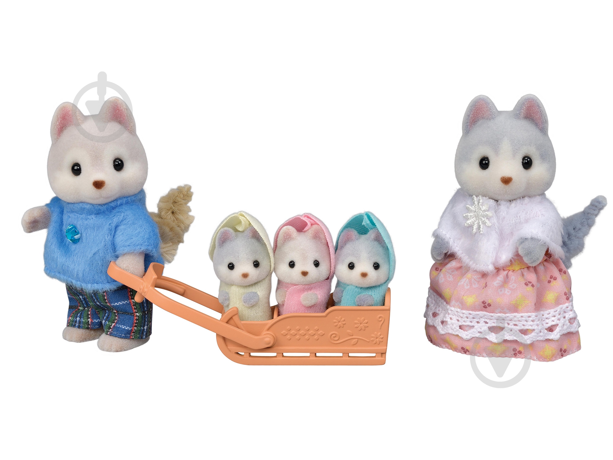 Фігурка колекційна Sylvanian Families Семья Хаски 5636 - фото 3