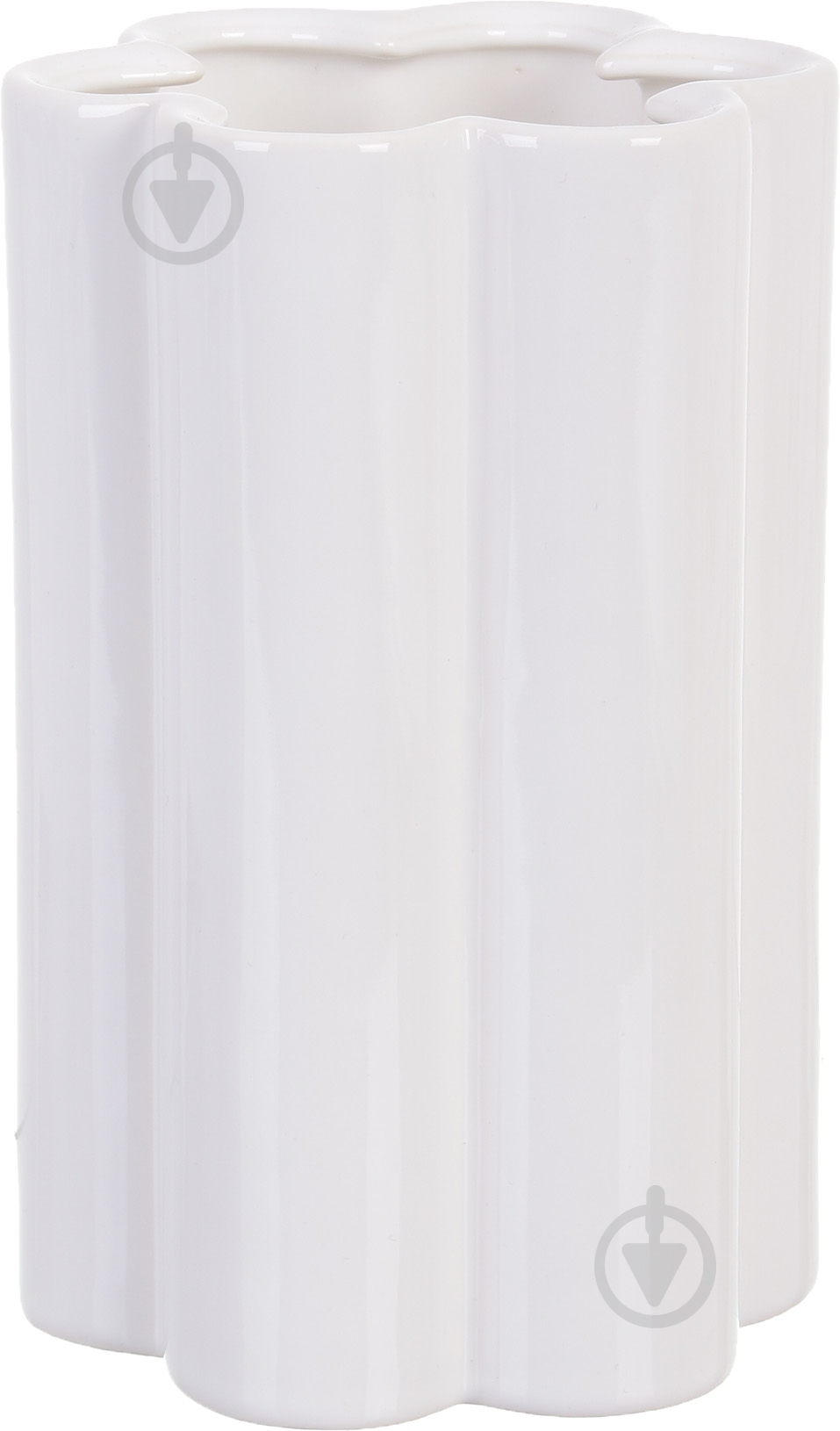 Ваза керамическая Облачко 1 18 см белая - фото 1 Ваза керамическая Облачко 1 18 см белая - фото 1