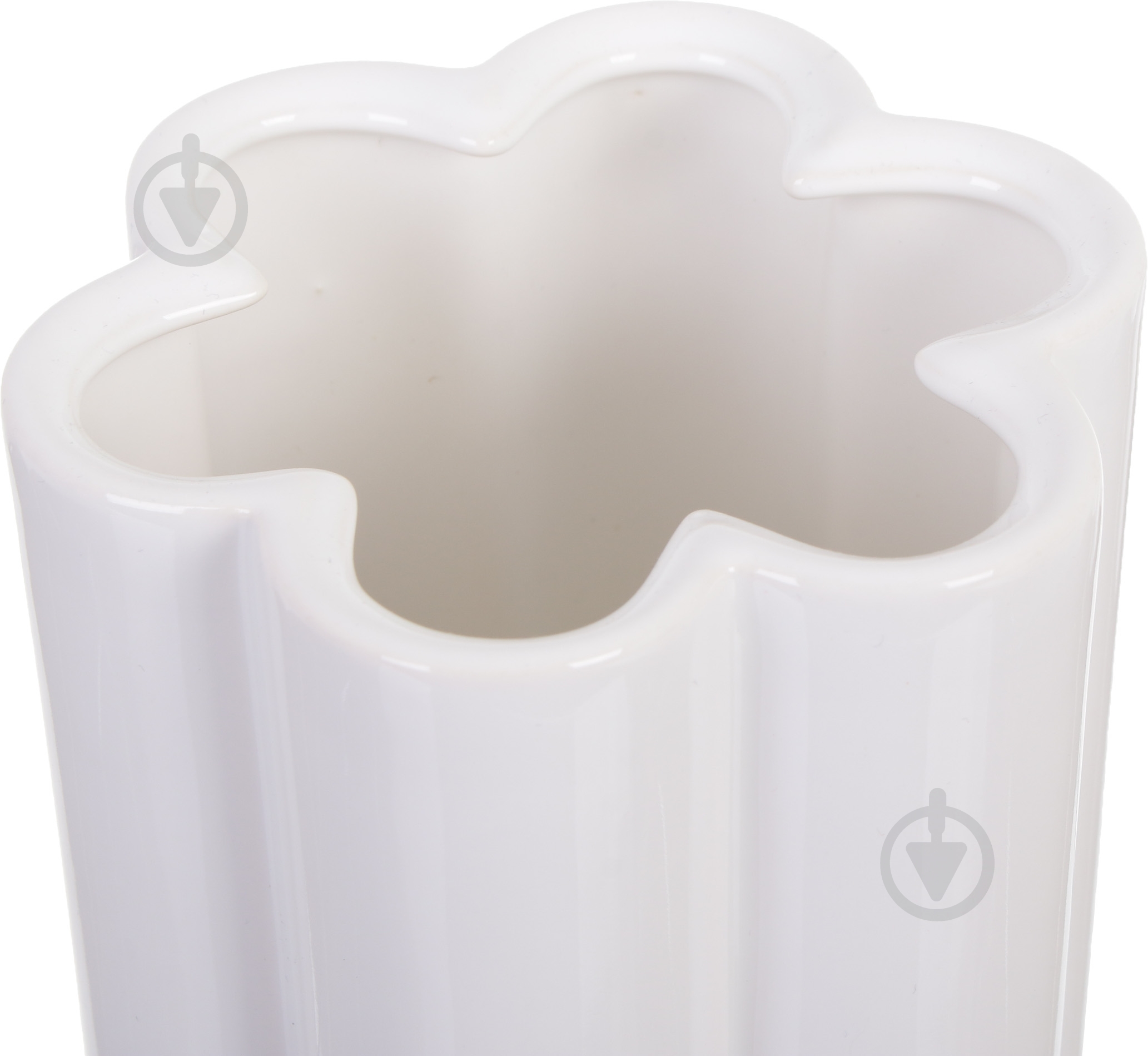 Ваза керамическая Облачко 1 18 см белая - фото 2 Ваза керамическая Облачко 1 18 см белая - фото 2