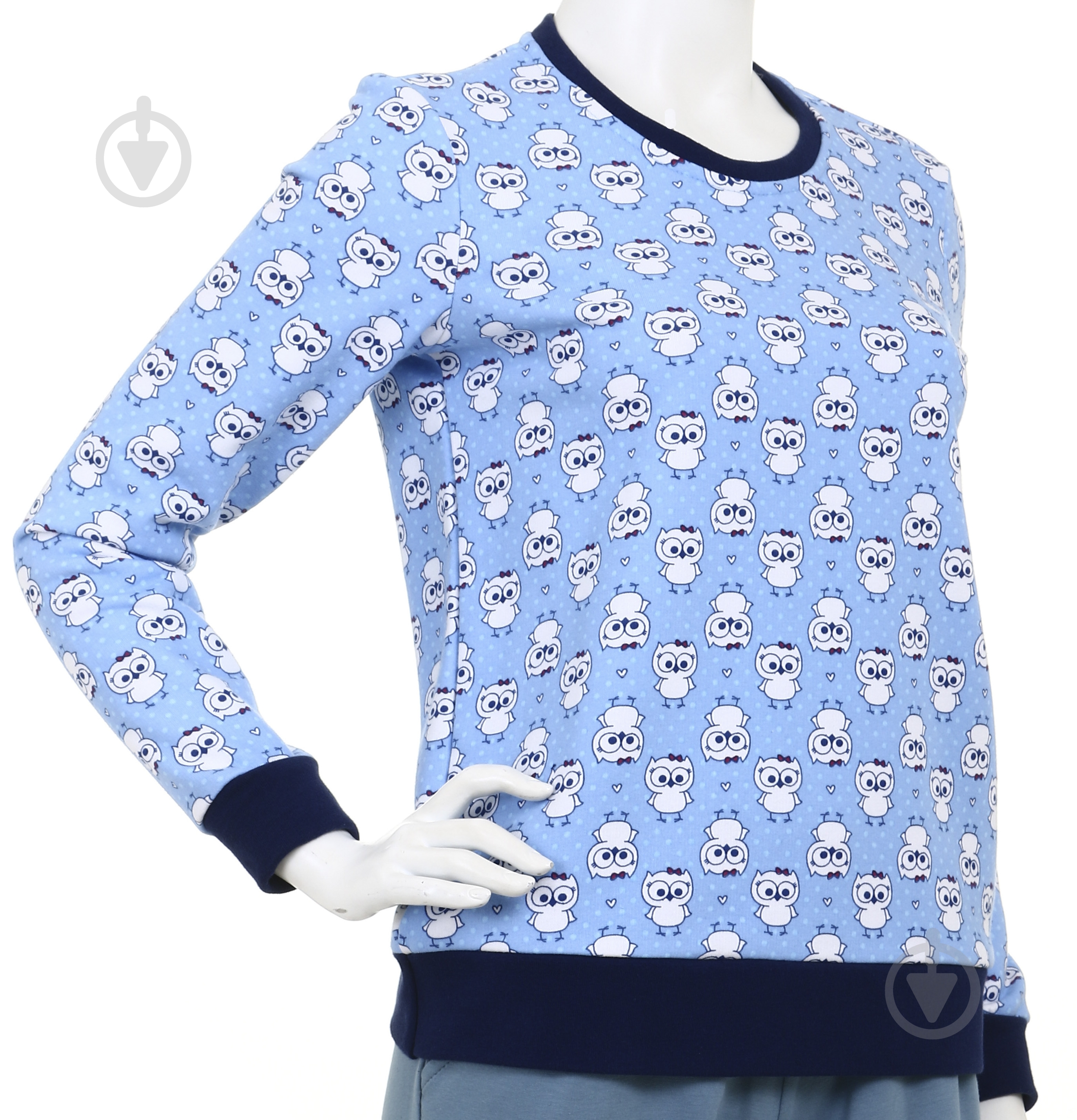 Свитшот Flis clothes Сова р.XL голубой - фото 2 Свитшот Flis clothes Сова р.XL голубой - фото 2