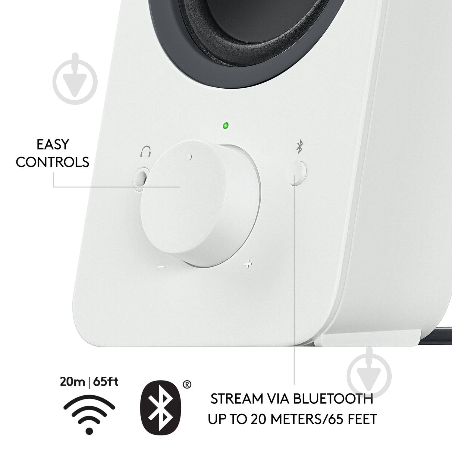 Акустическая система Logitech Bluetooth Computer Speakers Z207 2.0 white - фото 8
