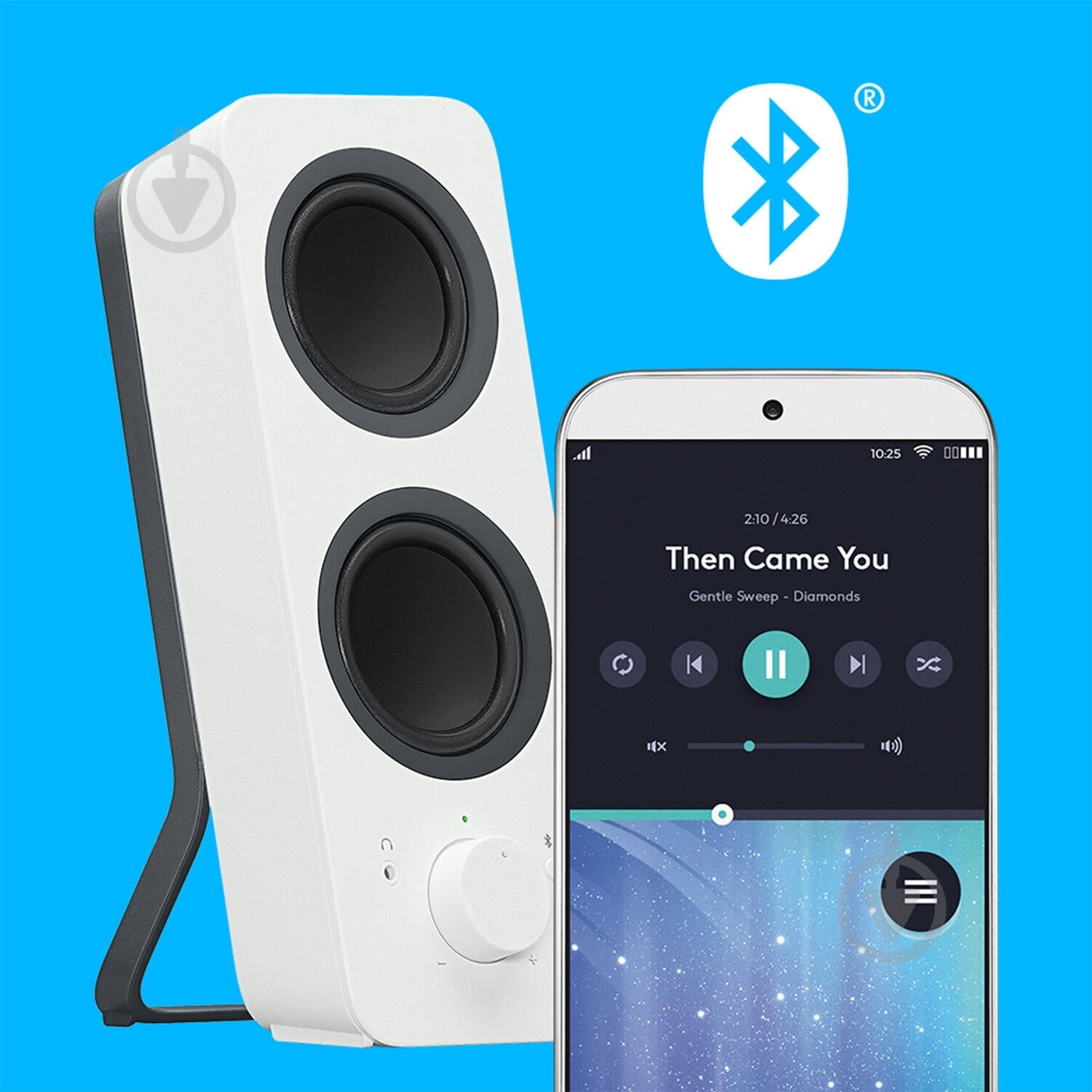 Акустическая система Logitech Bluetooth Computer Speakers Z207 2.0 white - фото 3