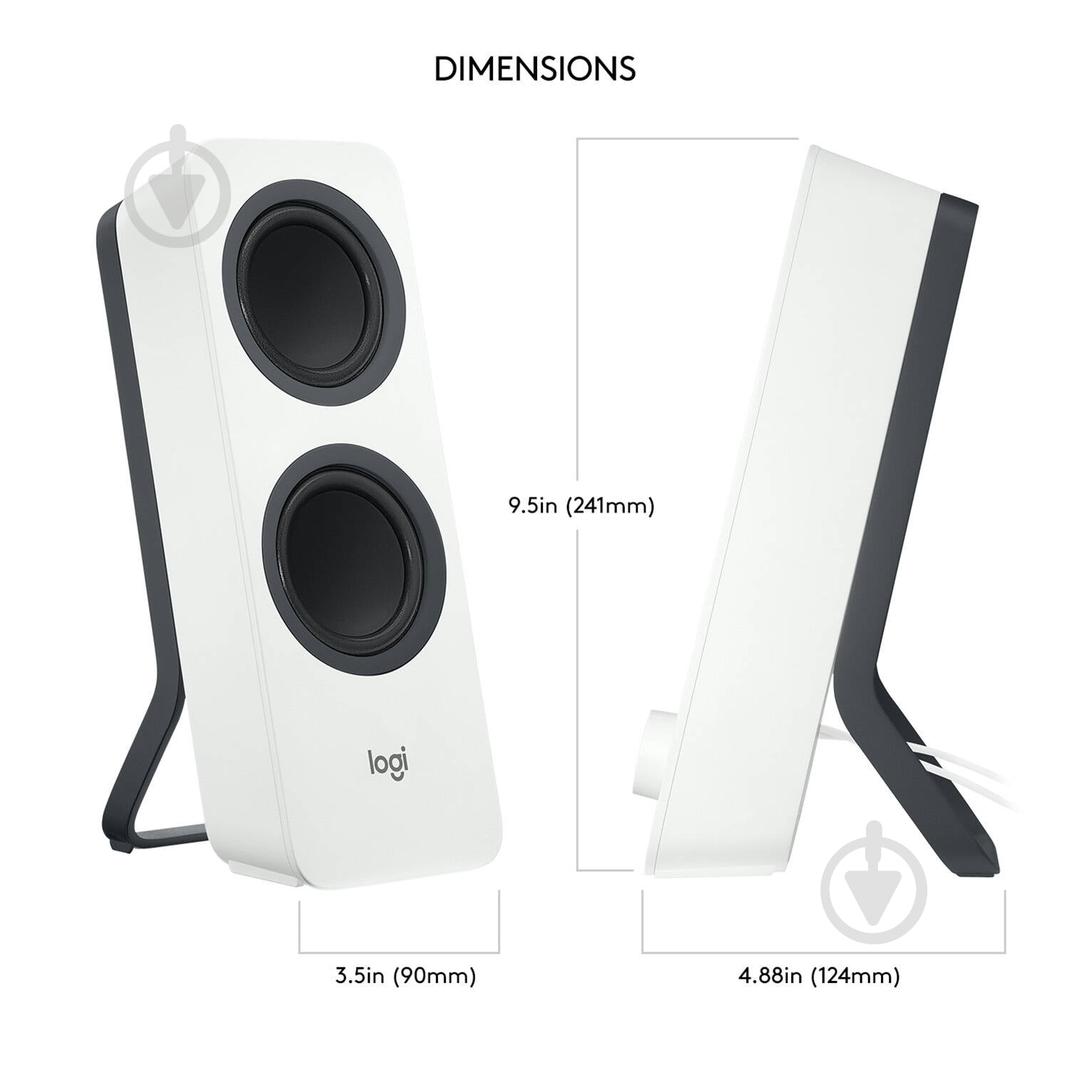 Акустическая система Logitech Bluetooth Computer Speakers Z207 2.0 white - фото 4