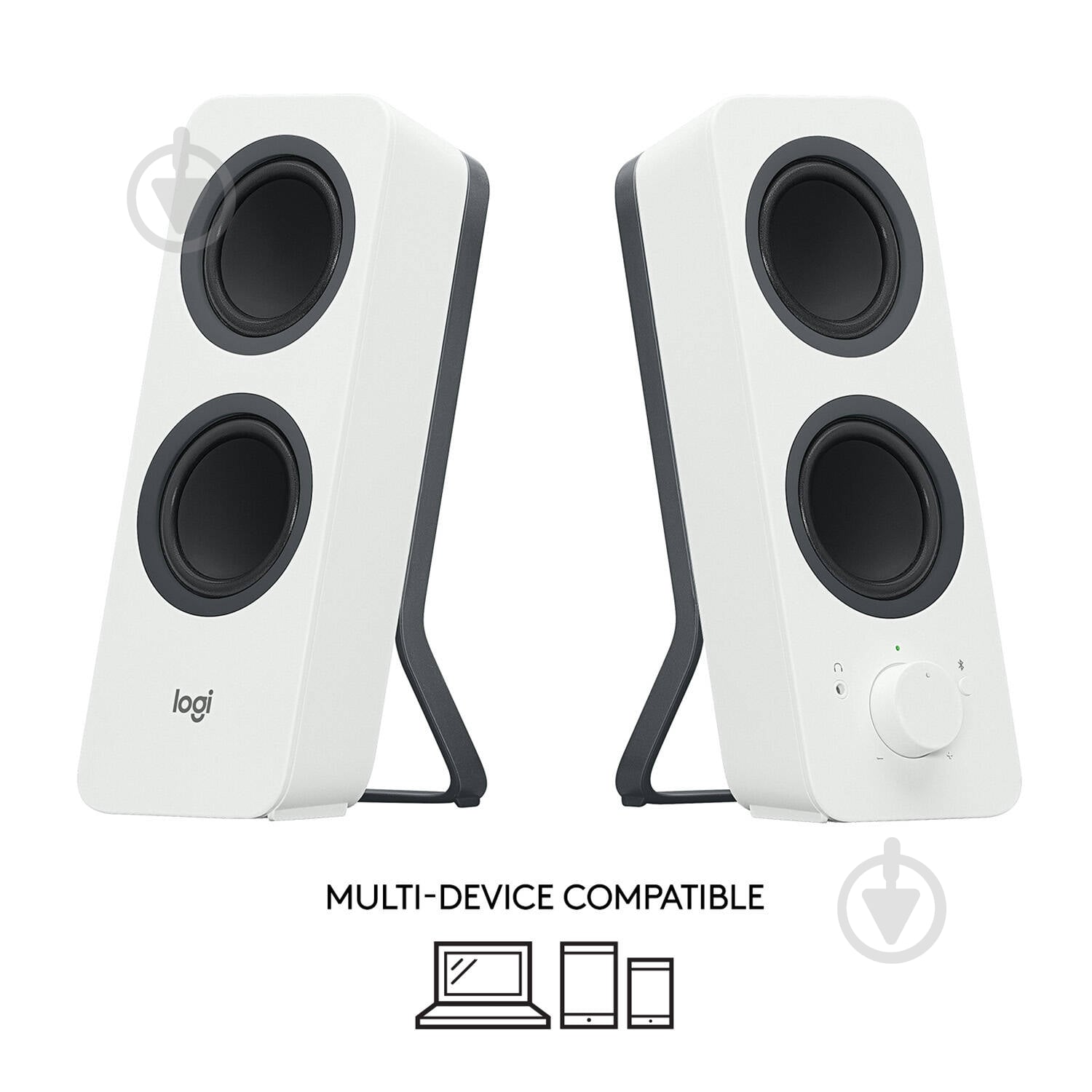 Акустическая система Logitech Bluetooth Computer Speakers Z207 2.0 white - фото 5