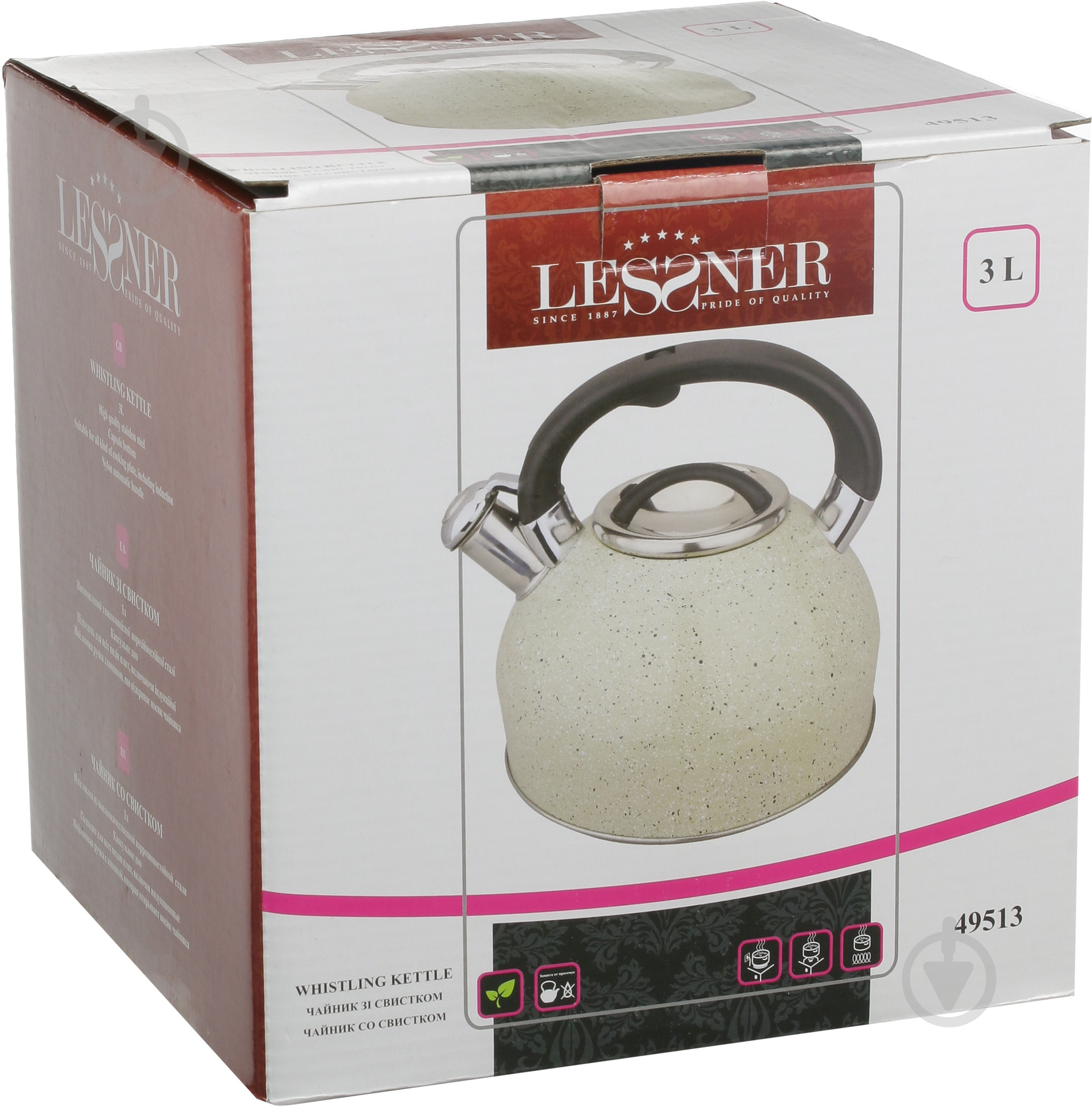 Чайник Lessner 3 л 49513 - фото 3 Чайник Lessner 3 л 49513 - фото 3