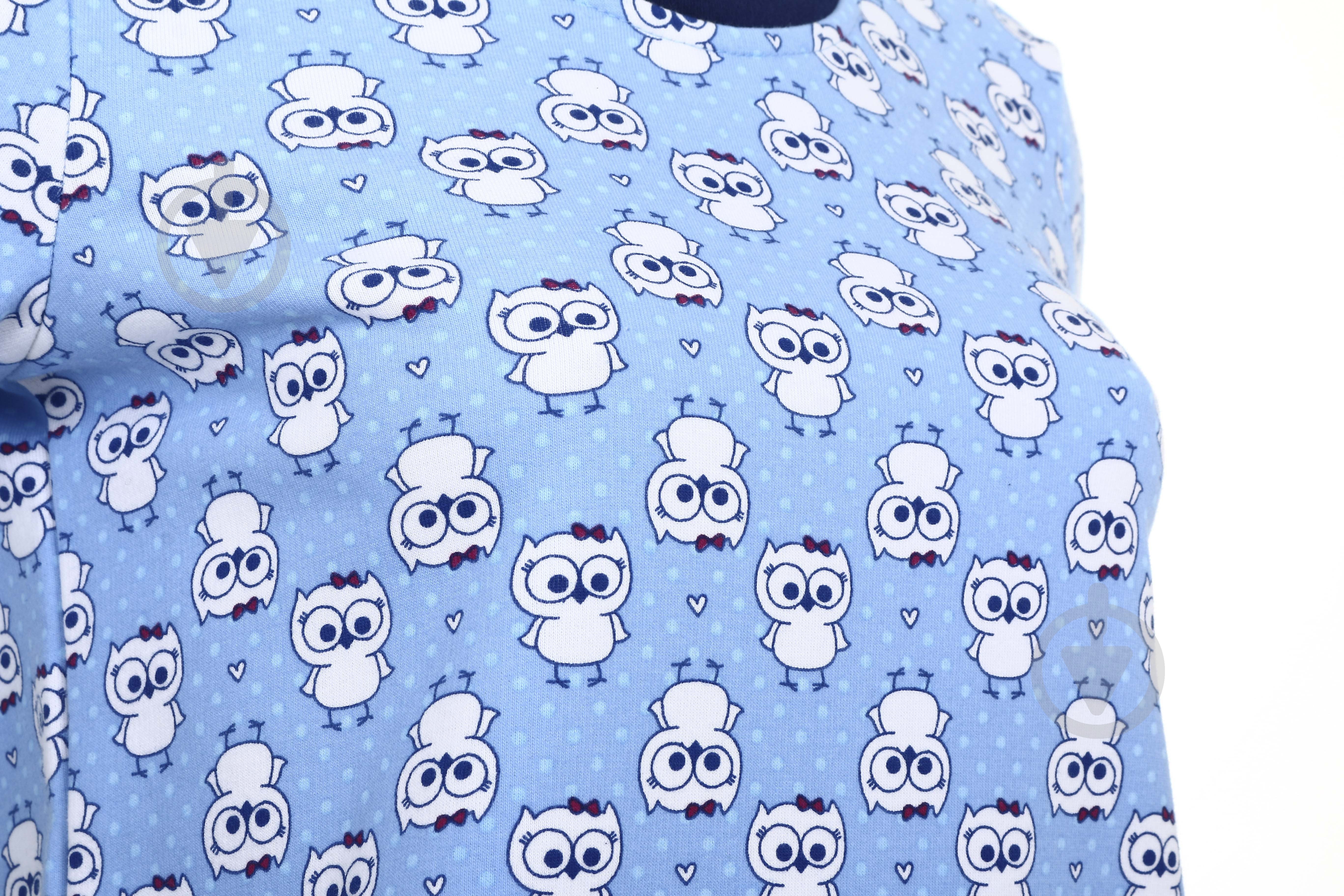 Свитшот Flis clothes Сова р.S голубой - фото 3