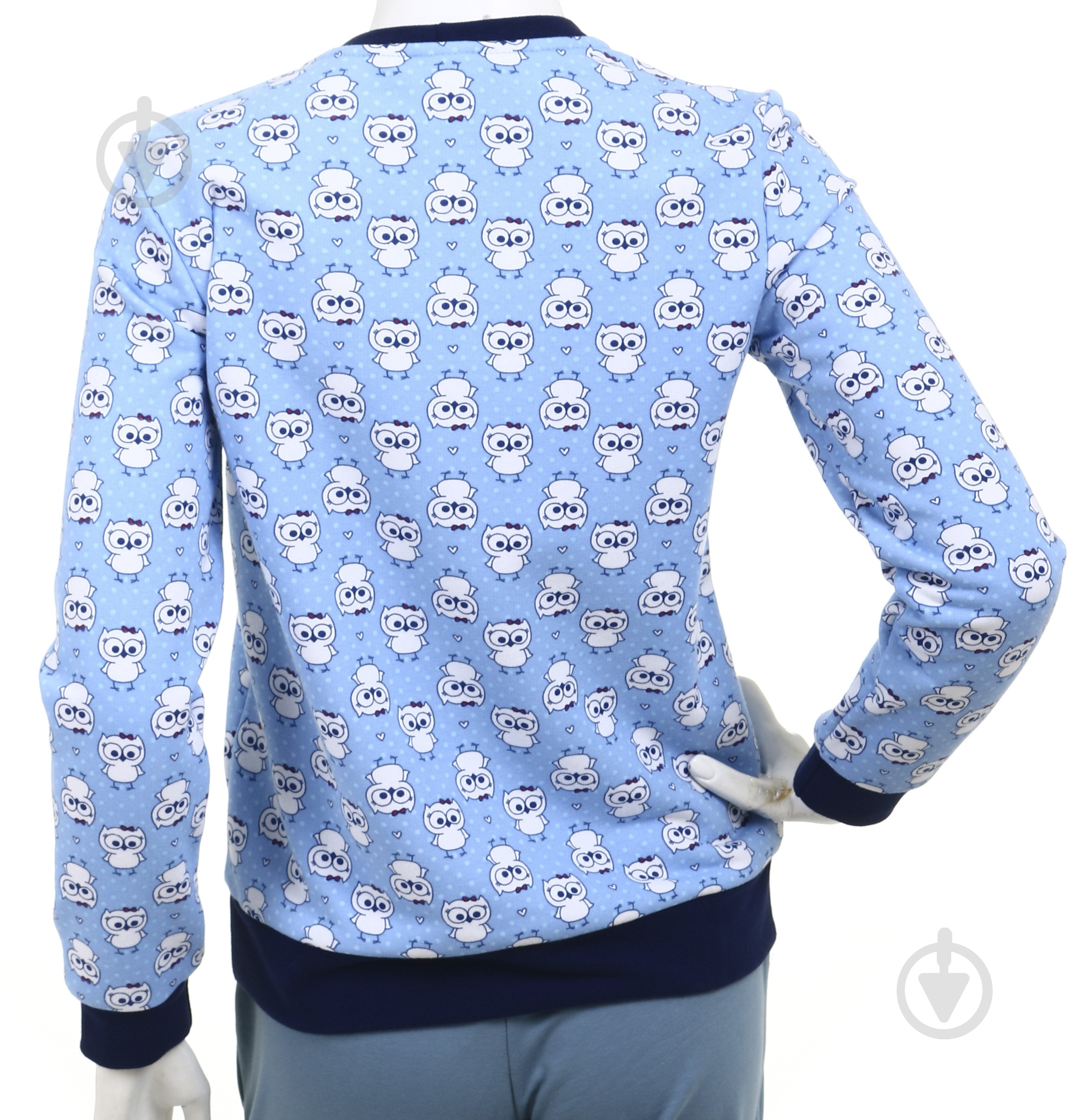 Свитшот Flis clothes Сова р.S голубой - фото 4