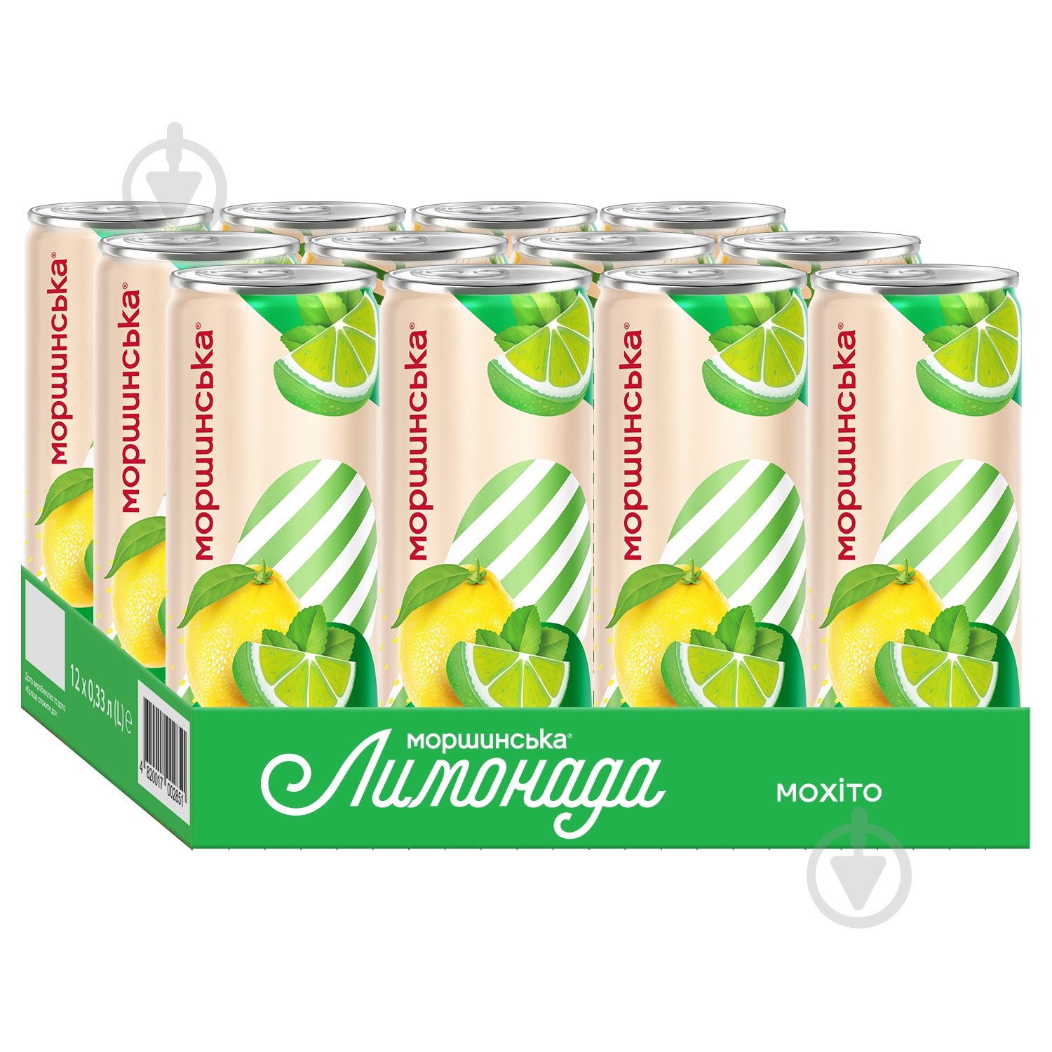 Лимонад Моршинська Лимонада со вкусом Мохито 0,33 л - фото 4 Лимонад Моршинська Лимонада со вкусом Мохито 0,33 л - фото 4