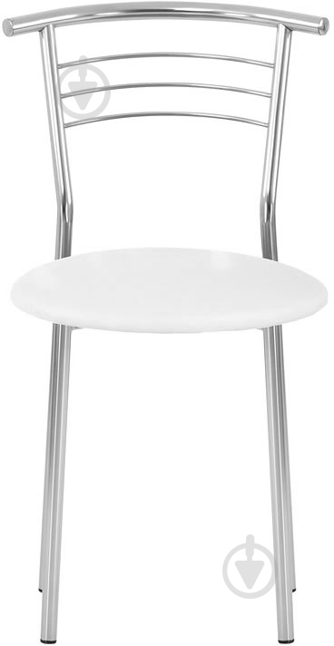 Стул обеденный Nowy Styl Marco Chrome (Box-4) V-1 хром/белый - фото 2 Стул обеденный Nowy Styl Marco Chrome (Box-4) V-1 хром/белый - фото 2