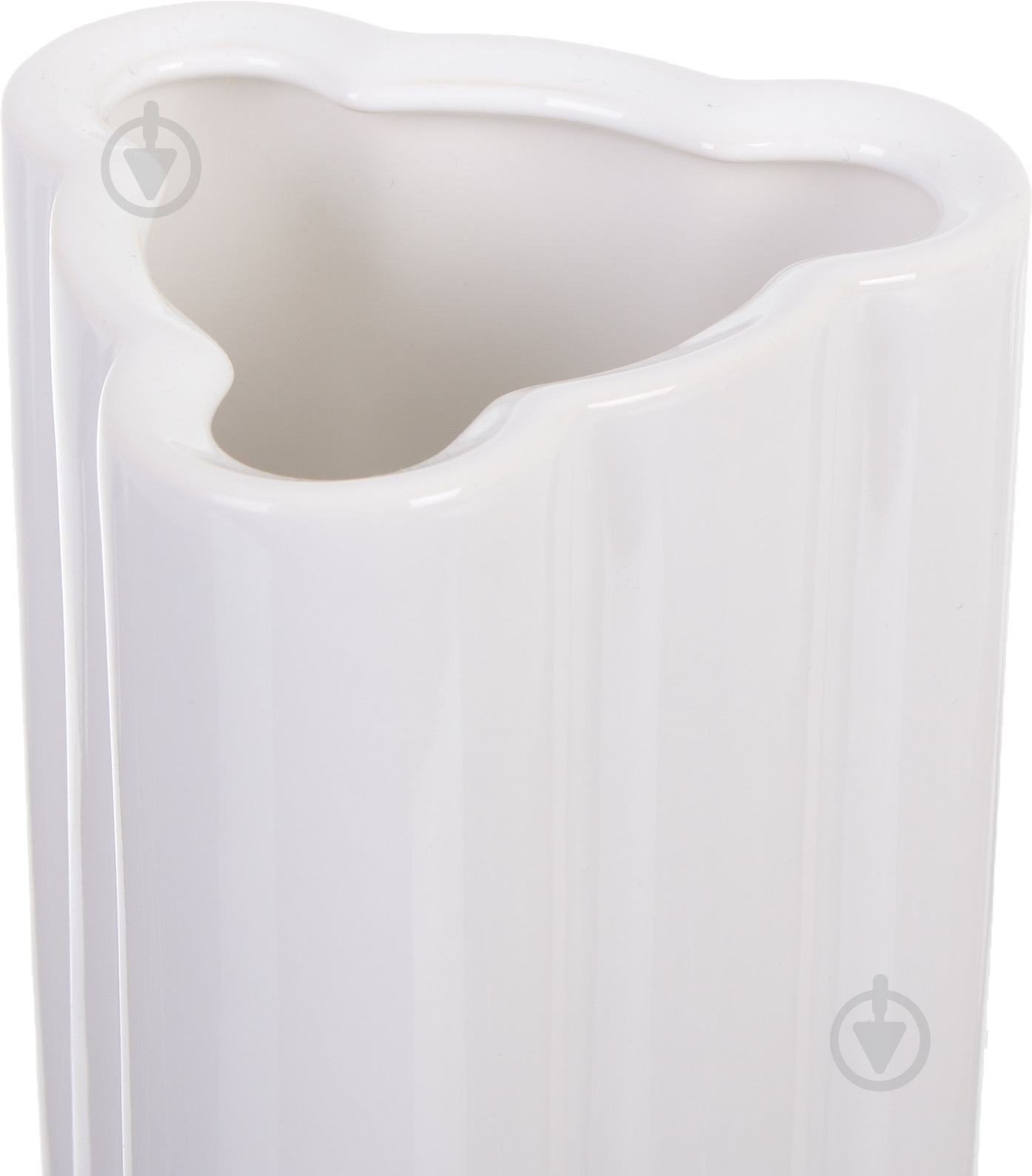 Ваза керамическая Облачко 2 18х11 см 18 см белая - фото 3