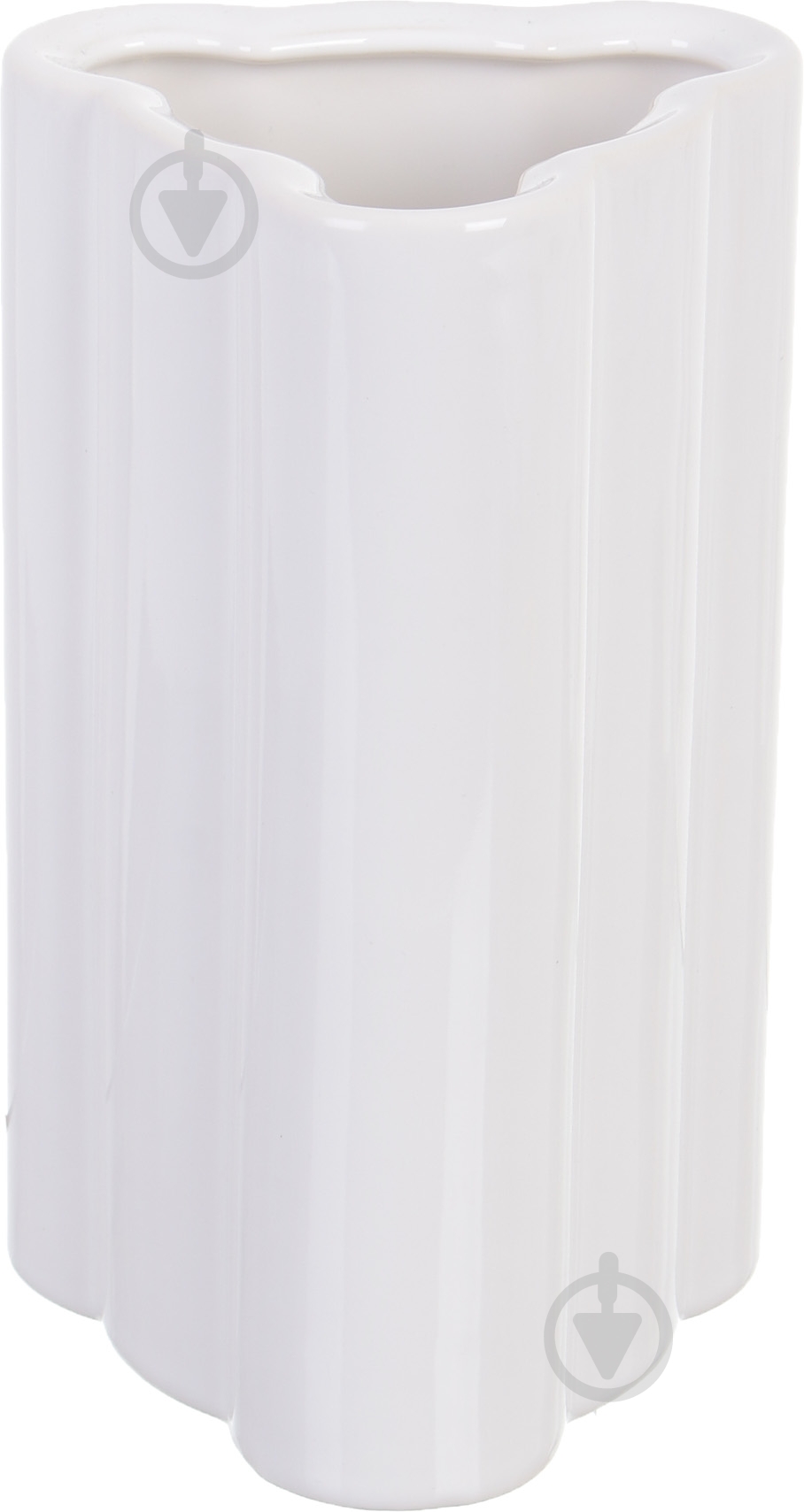 Ваза керамическая Облачко 2 18х11 см 18 см белая - фото 2