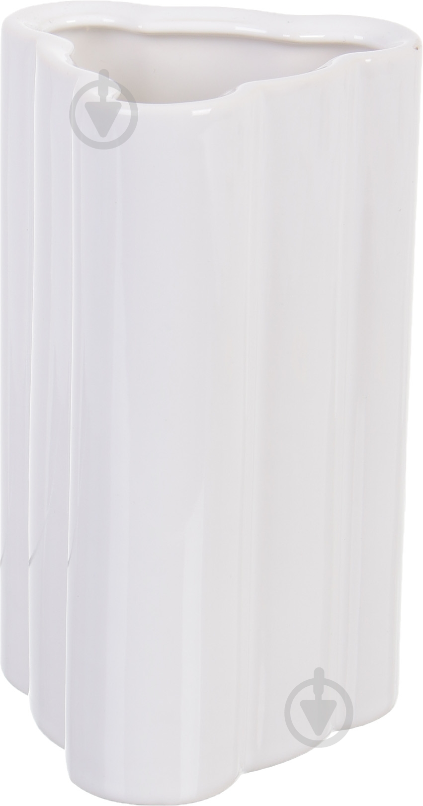 Ваза керамическая Облачко 2 18х11 см 18 см белая - фото 1