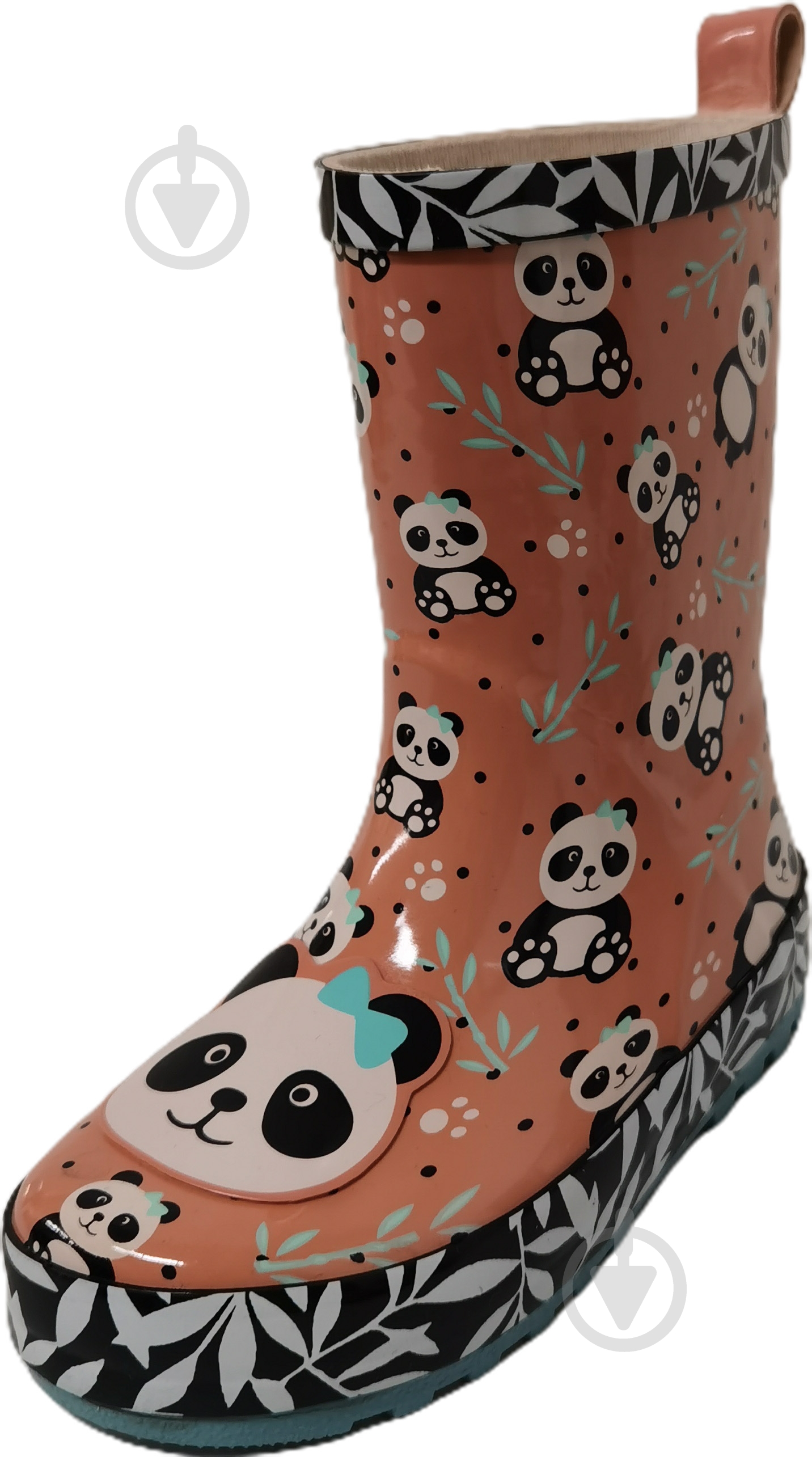 Сапоги резиновые для девочек YuMin Панда размер 34 оранжевый - фото 2