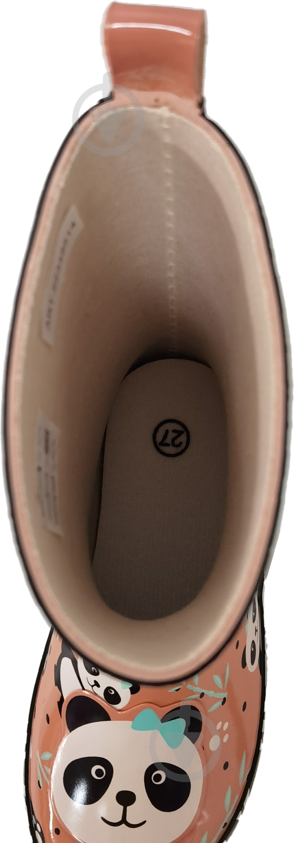 Сапоги резиновые для девочек YuMin Панда размер 35 оранжевый - фото 4 Сапоги резиновые для девочек YuMin Панда размер 35 оранжевый - фото 4