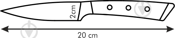 Нож универсальный Tescoma AZZA 9 см 884503 - фото 2