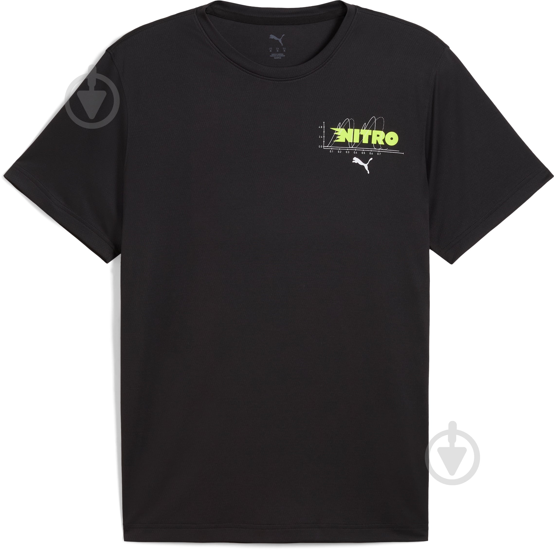 Футболка Puma GRAPHICS RUNNING NITRO TEE M 52656201 р.M черный - фото 1