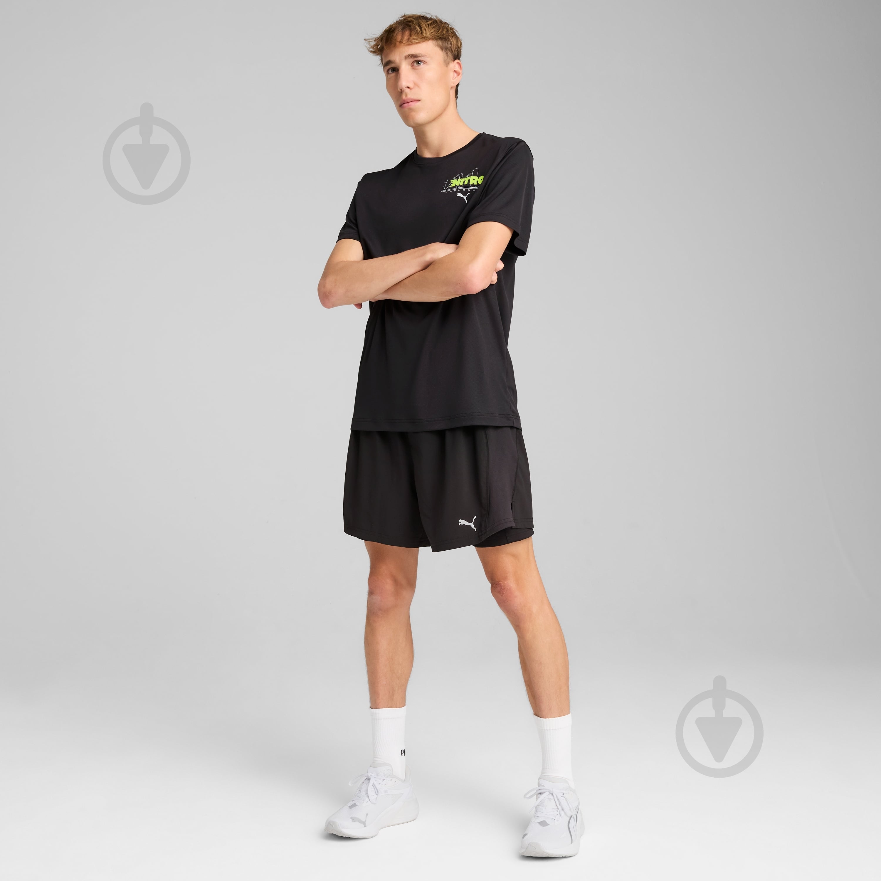 Футболка Puma GRAPHICS RUNNING NITRO TEE M 52656201 р.M черный - фото 5