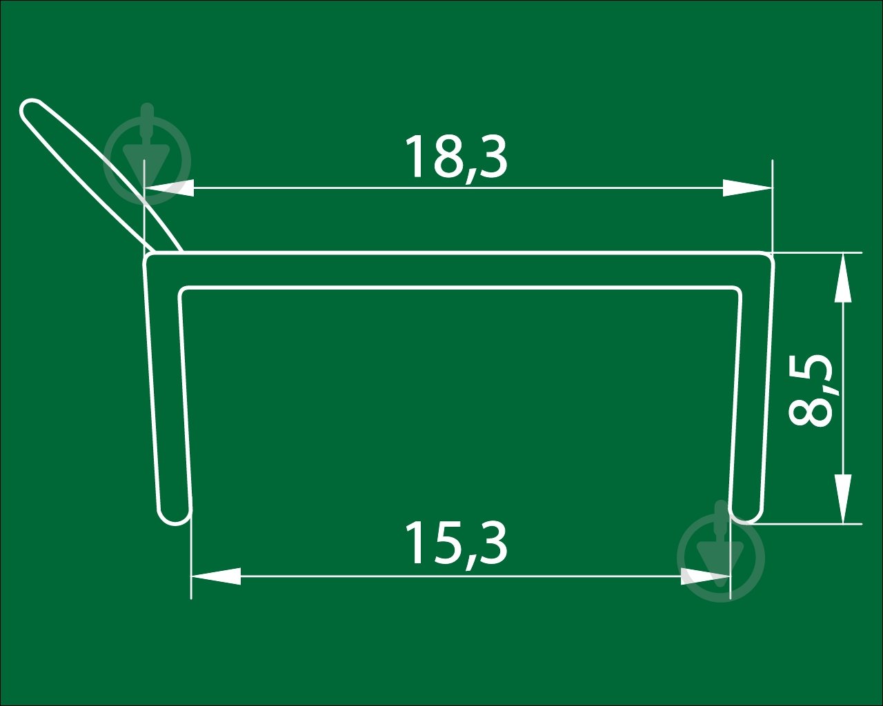 Цокольный уплотнитель DC 16 мм длина 3 м - фото 5