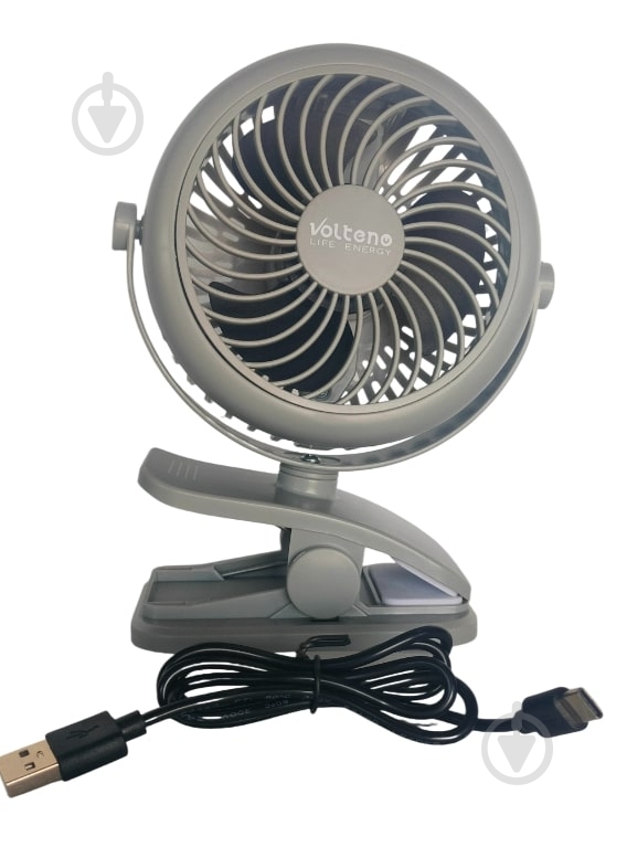 Вентилятор Volteno настільний портативний з зажимом і USB VO2547 - фото 2 Вентилятор Volteno настільний портативний з зажимом і USB VO2547 - фото 2