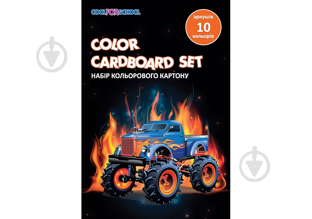 Картон кольоровий А5 10 арк. CF21002-03 Cool For School - фото 1