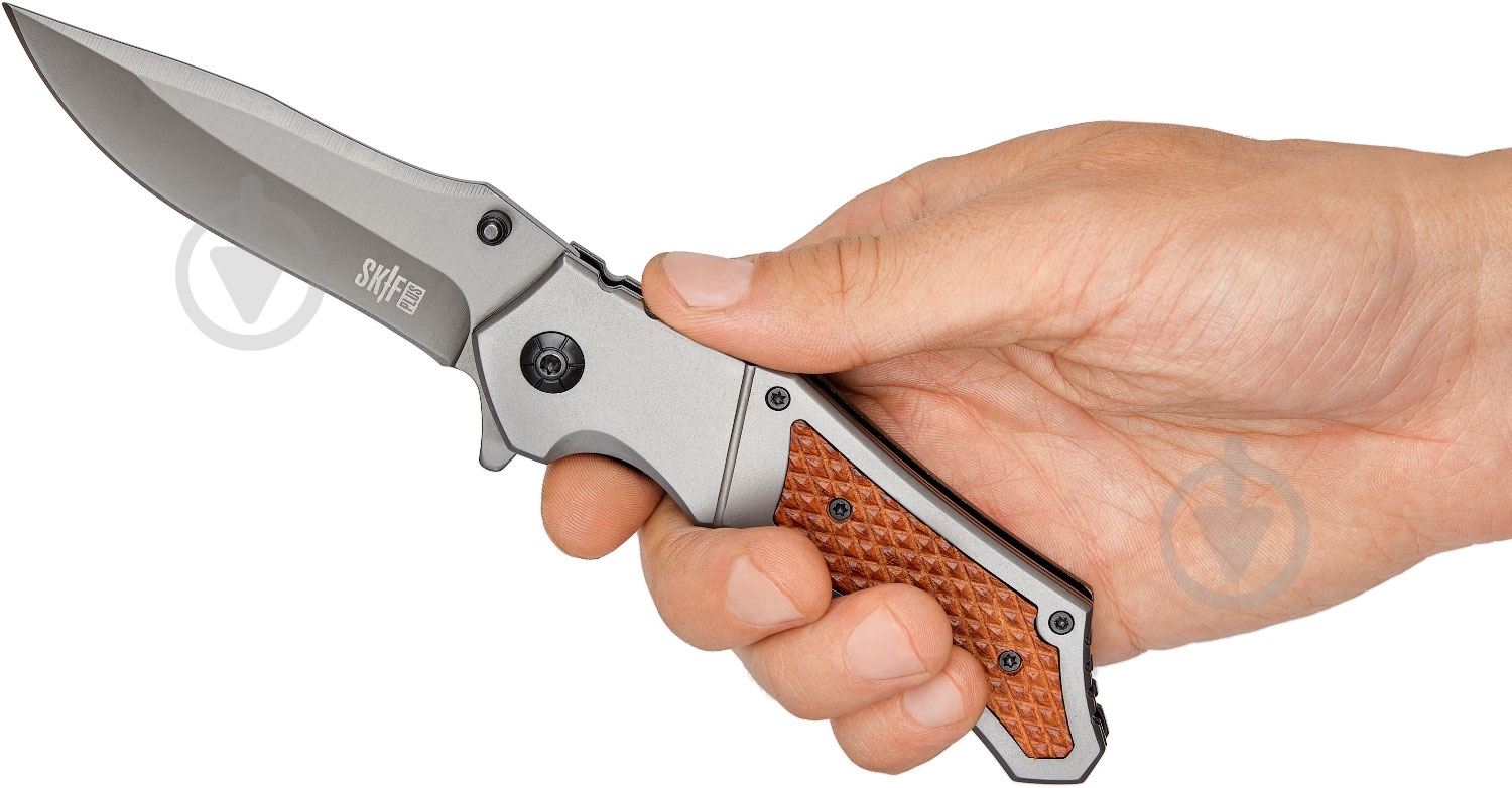 Нож Skif Plus Mate Wood серый - фото 5