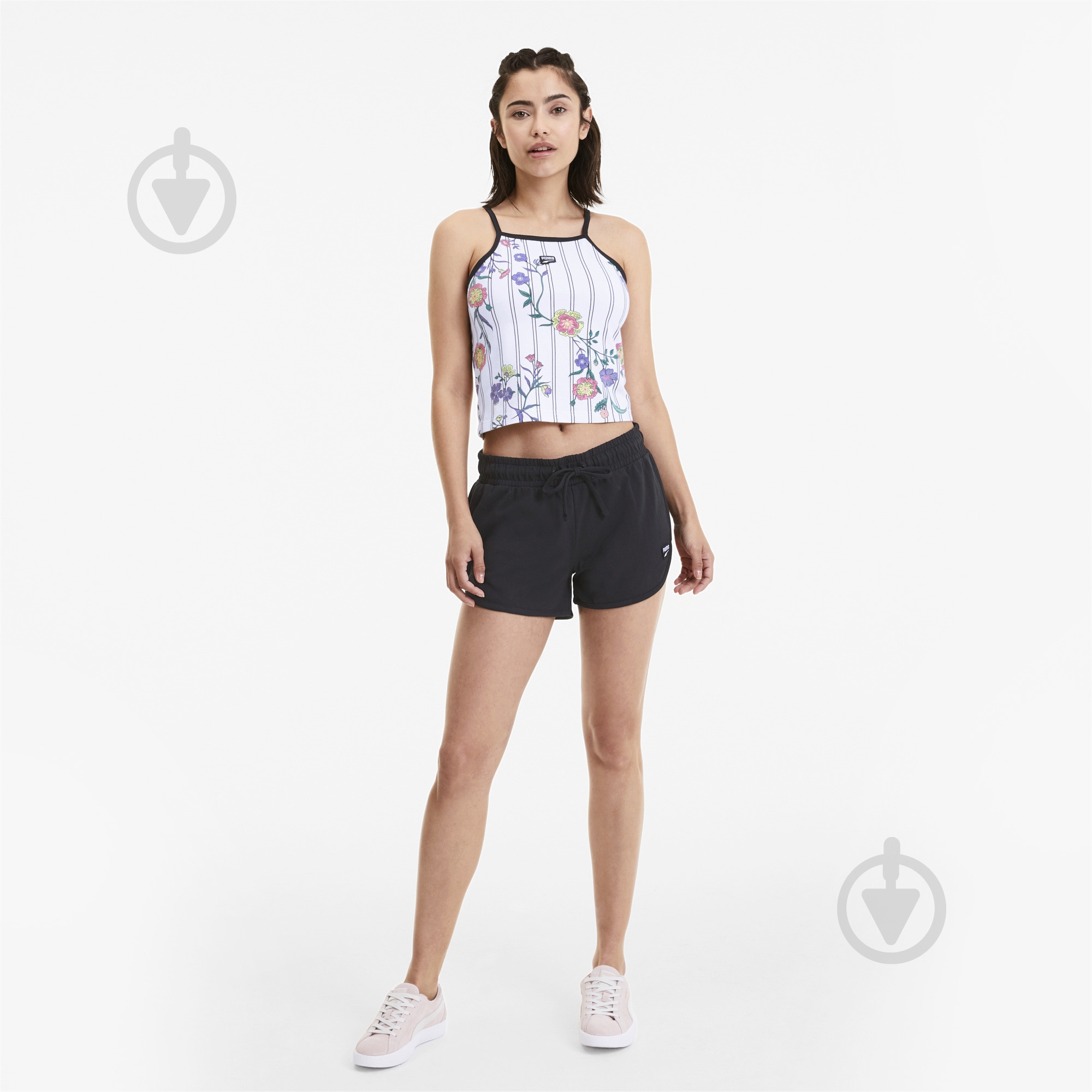 Футболка Puma Downtown AOP (tight) Tank 59628602 р.S білий - фото 5