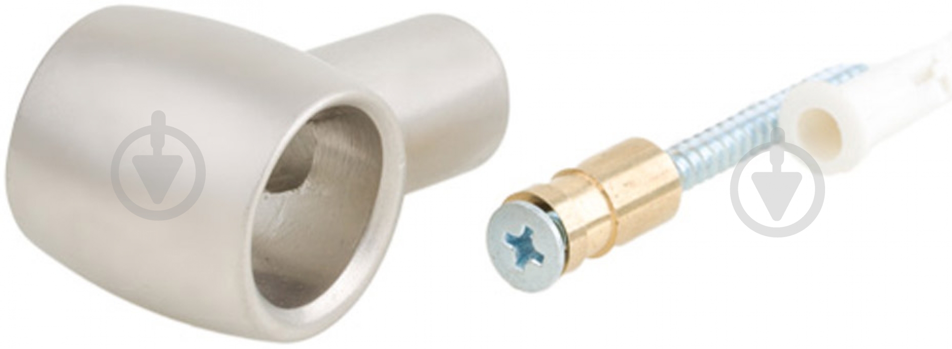 Держатель рейлинга ретро матовый никель - фото 1 Держатель рейлинга ретро матовый никель - фото 1