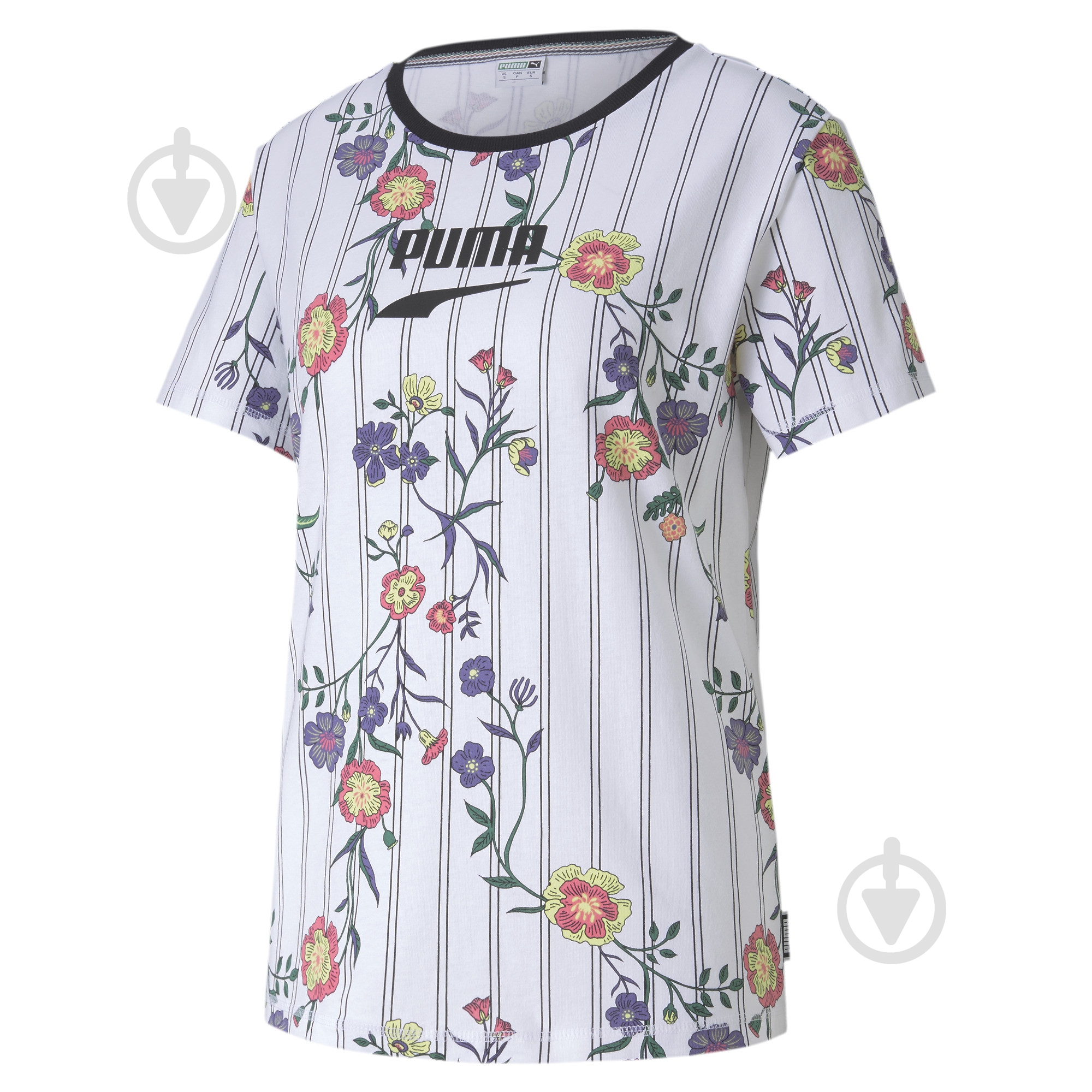 Футболка Puma Downtown AOP Tee 59671902 р.S белый - фото 2