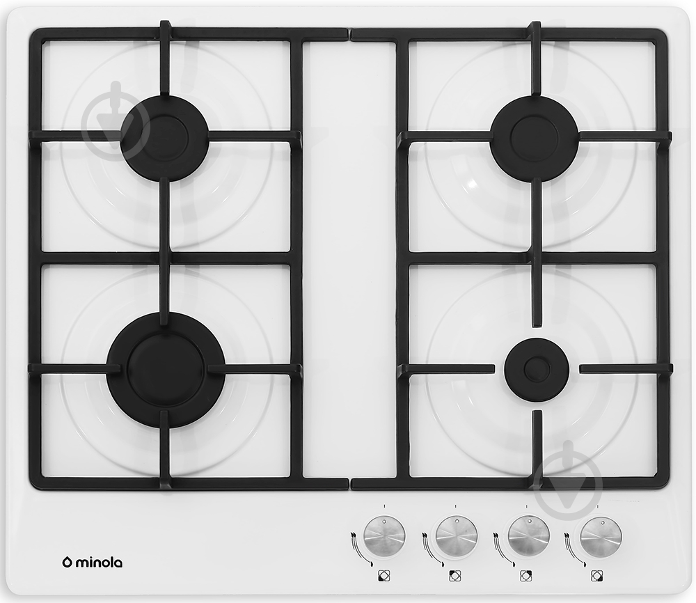 Варочная поверхность газовая Minola MGM 61021 WH - фото 1