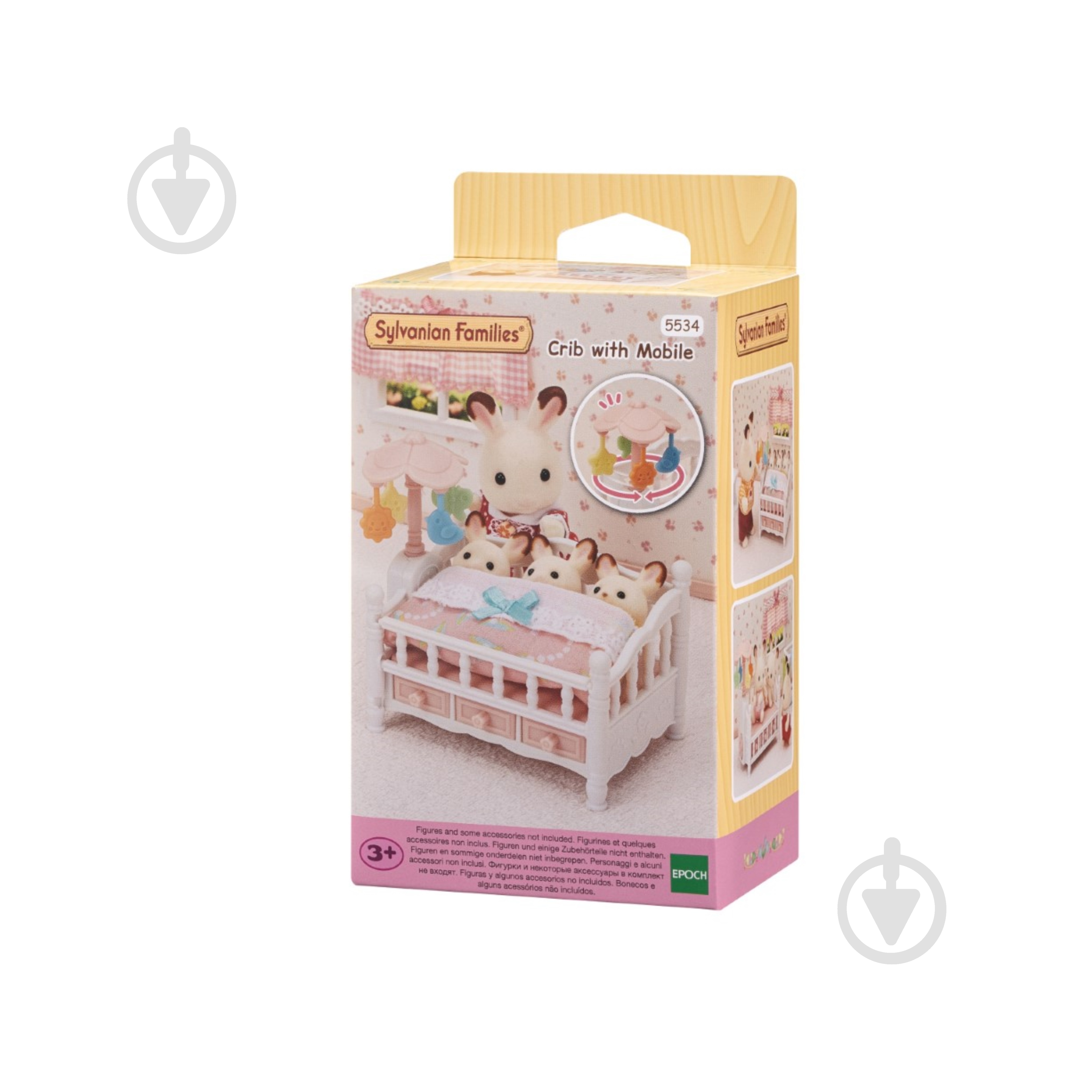 Фігурка колекційна Sylvanian Families Детская кроватка для тройни с мобилем 5534 - фото 2