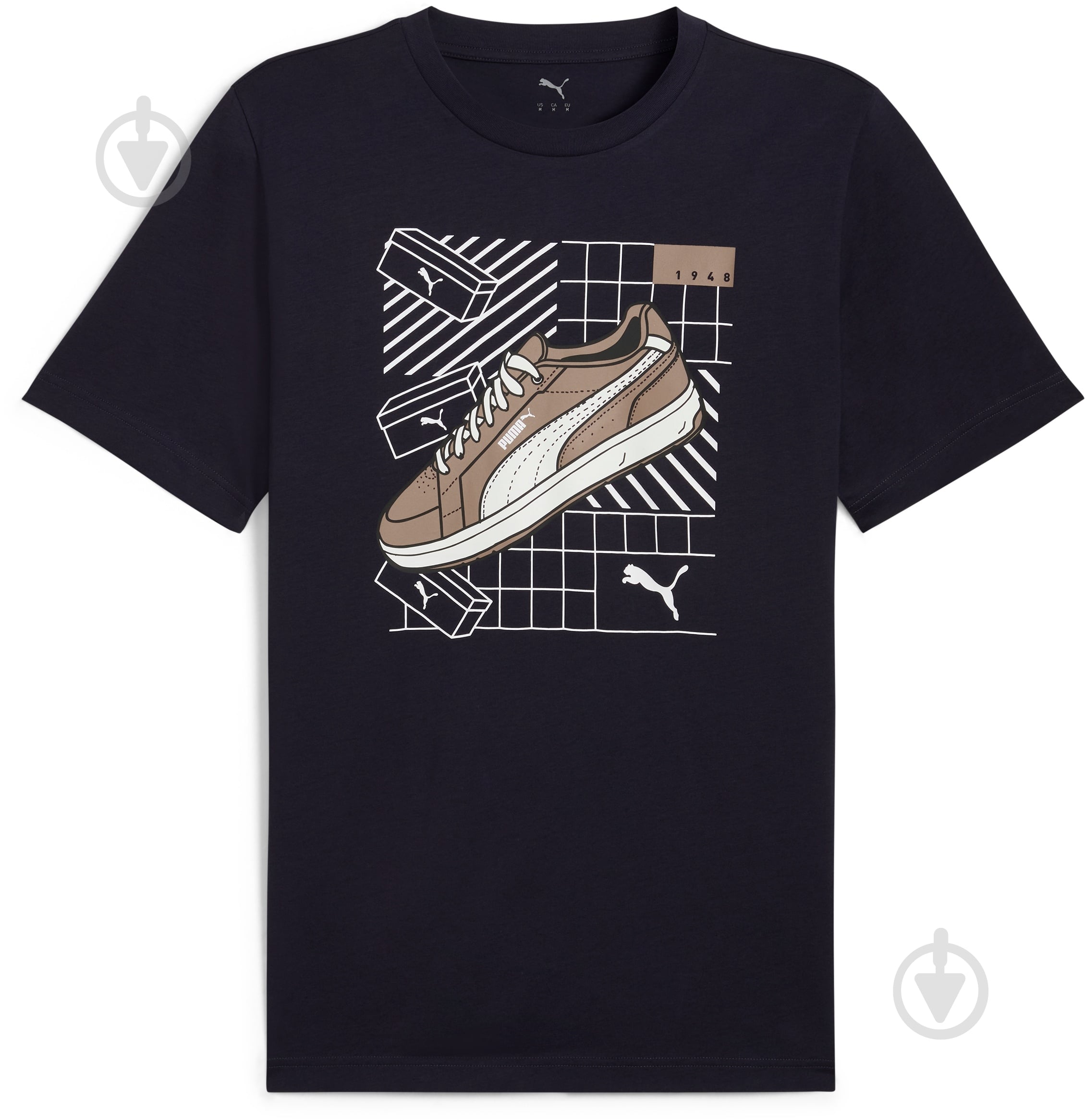 Футболка Puma GRAPHICS Sneaker Tee 68483016 р.M черный - фото 1