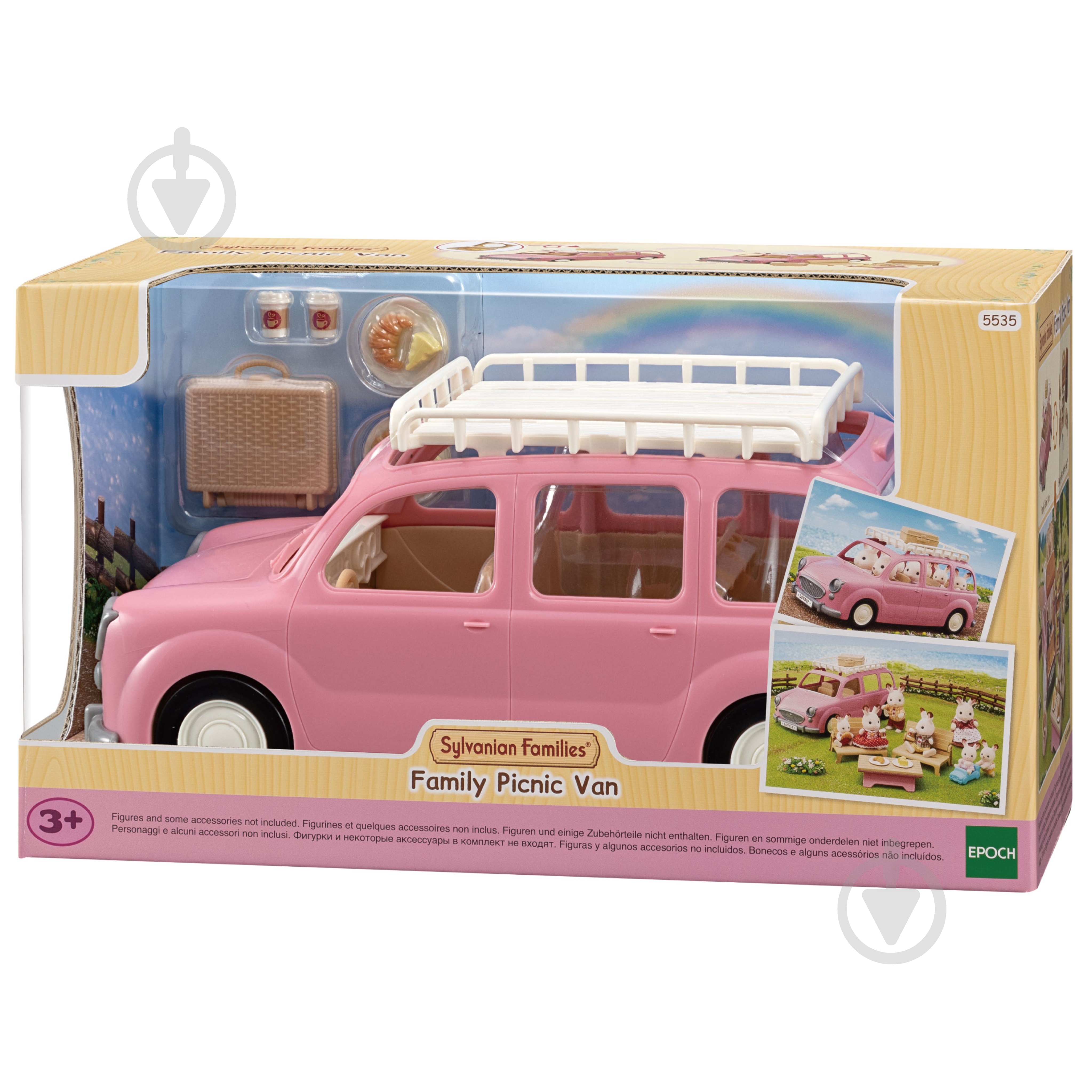 Фігурка колекційна Sylvanian Families Розовый автомобиль для пикника 5535 - фото 1