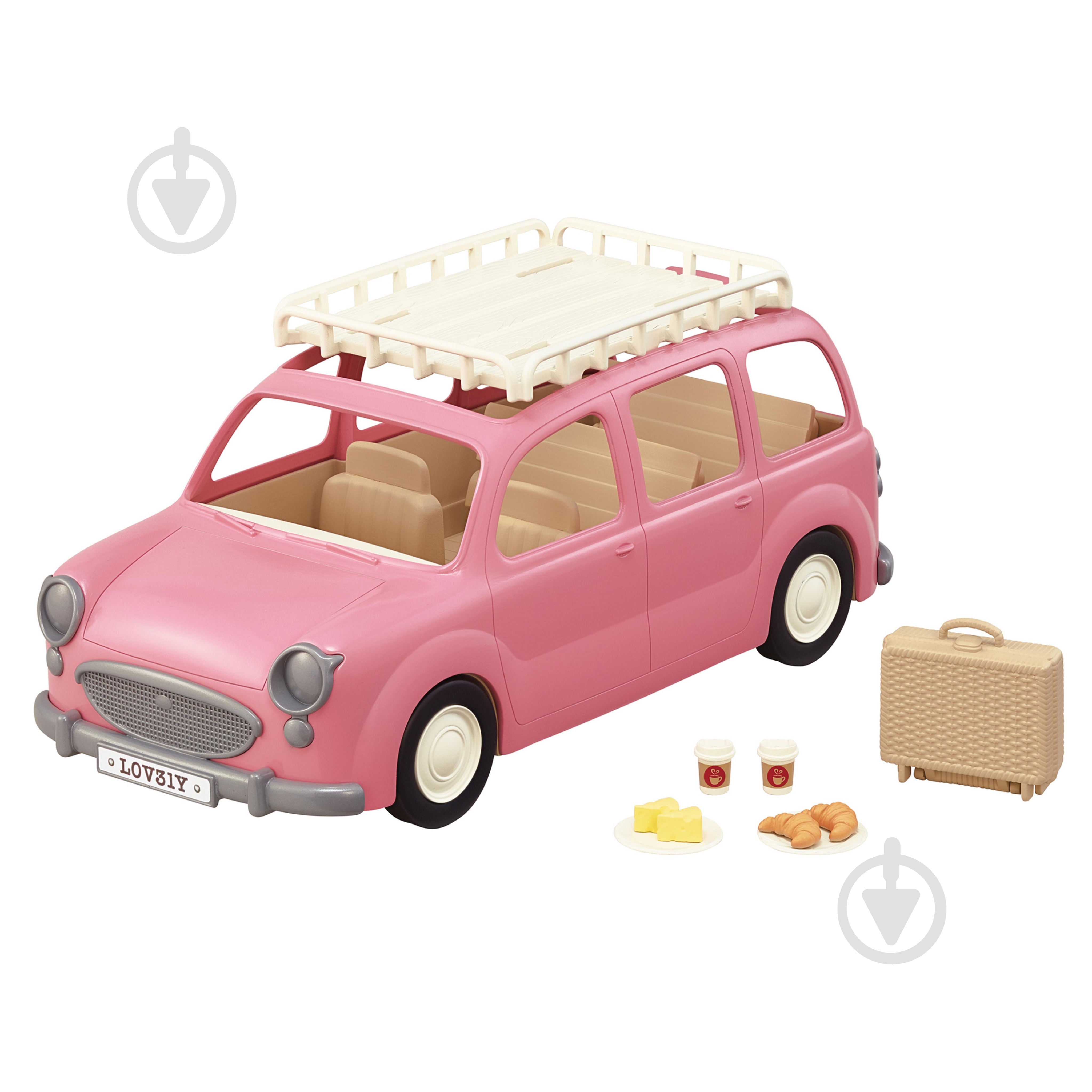 Фігурка колекційна Sylvanian Families Розовый автомобиль для пикника 5535 - фото 2