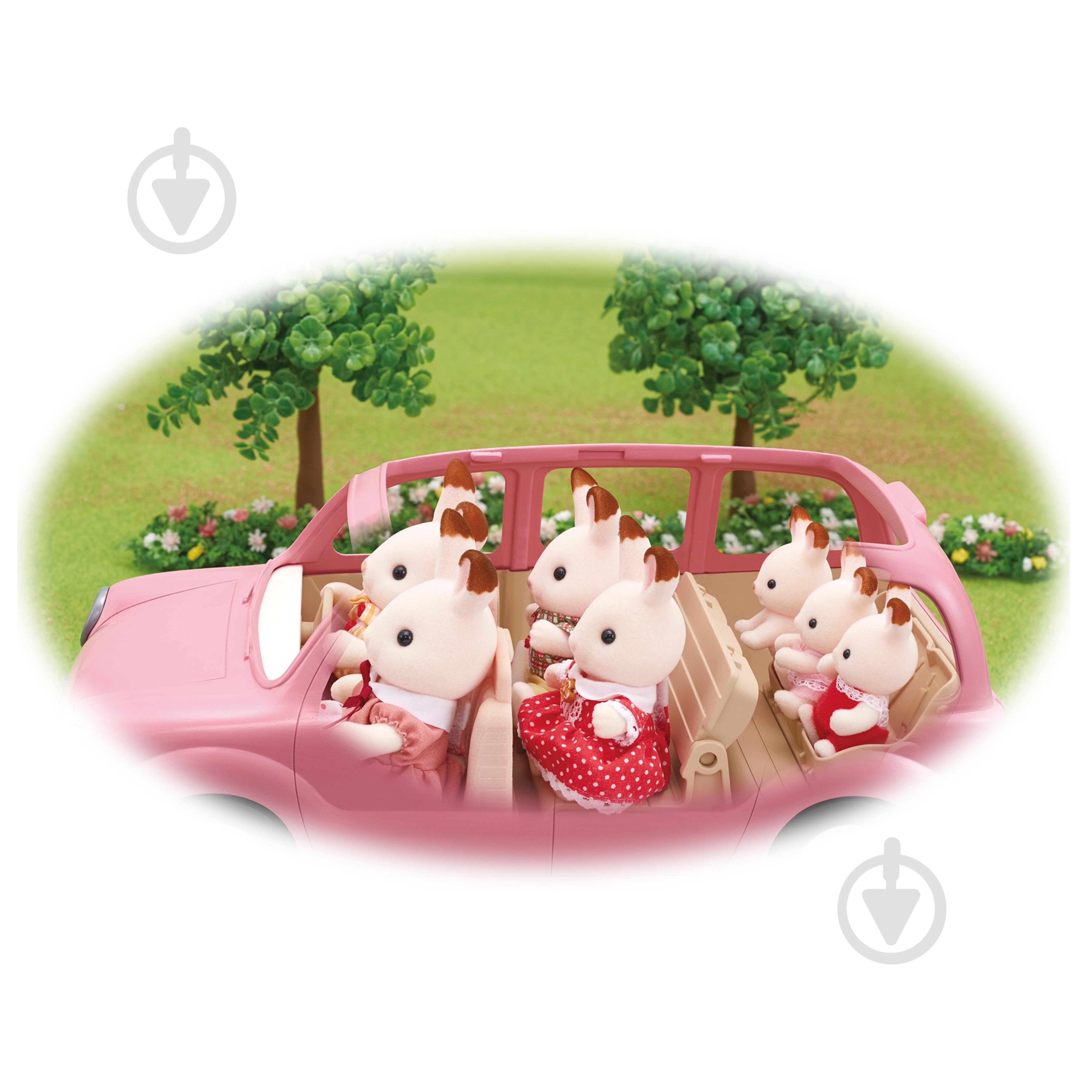 Фігурка колекційна Sylvanian Families Розовый автомобиль для пикника 5535 - фото 5