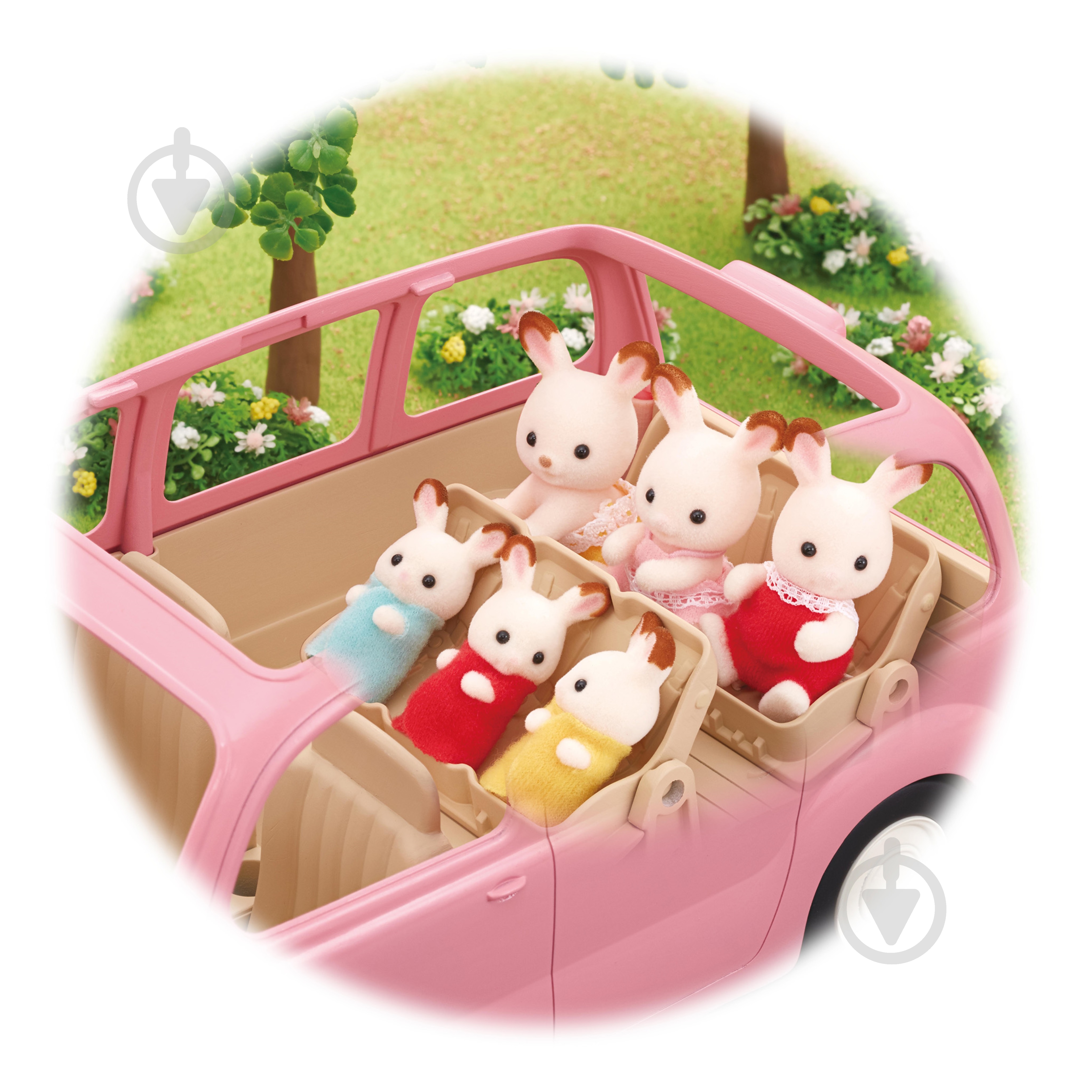 Фігурка колекційна Sylvanian Families Розовый автомобиль для пикника 5535 - фото 8