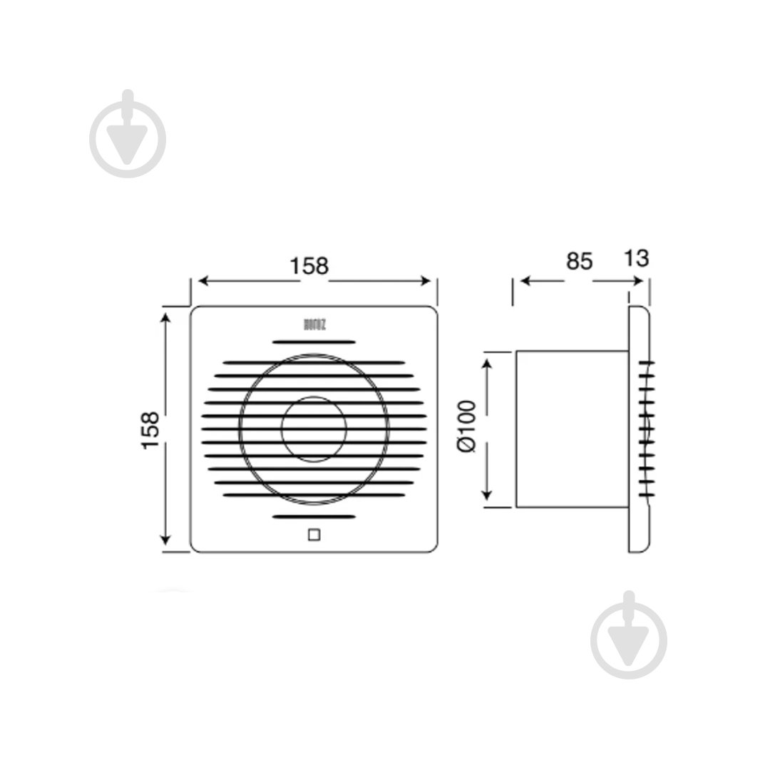 Вытяжной вентилятор HOROZ ELECTRIC 500-060-100 - фото 2 Вытяжной вентилятор HOROZ ELECTRIC 500-060-100 - фото 2
