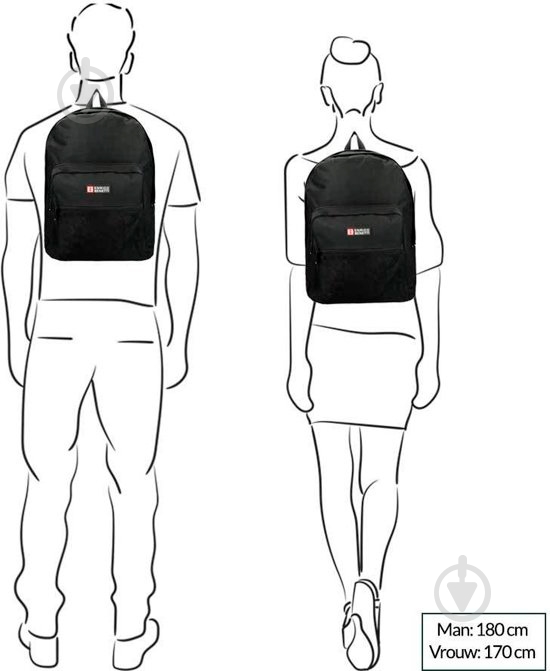 Рюкзак Enrico Benetti Amsterdam 30 л черный - фото 5 Рюкзак Enrico Benetti Amsterdam 30 л черный - фото 5