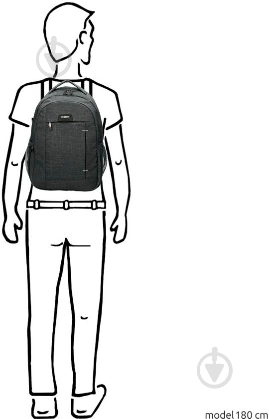 Рюкзак Enrico Benetti Sydney 27 л серый - фото 5