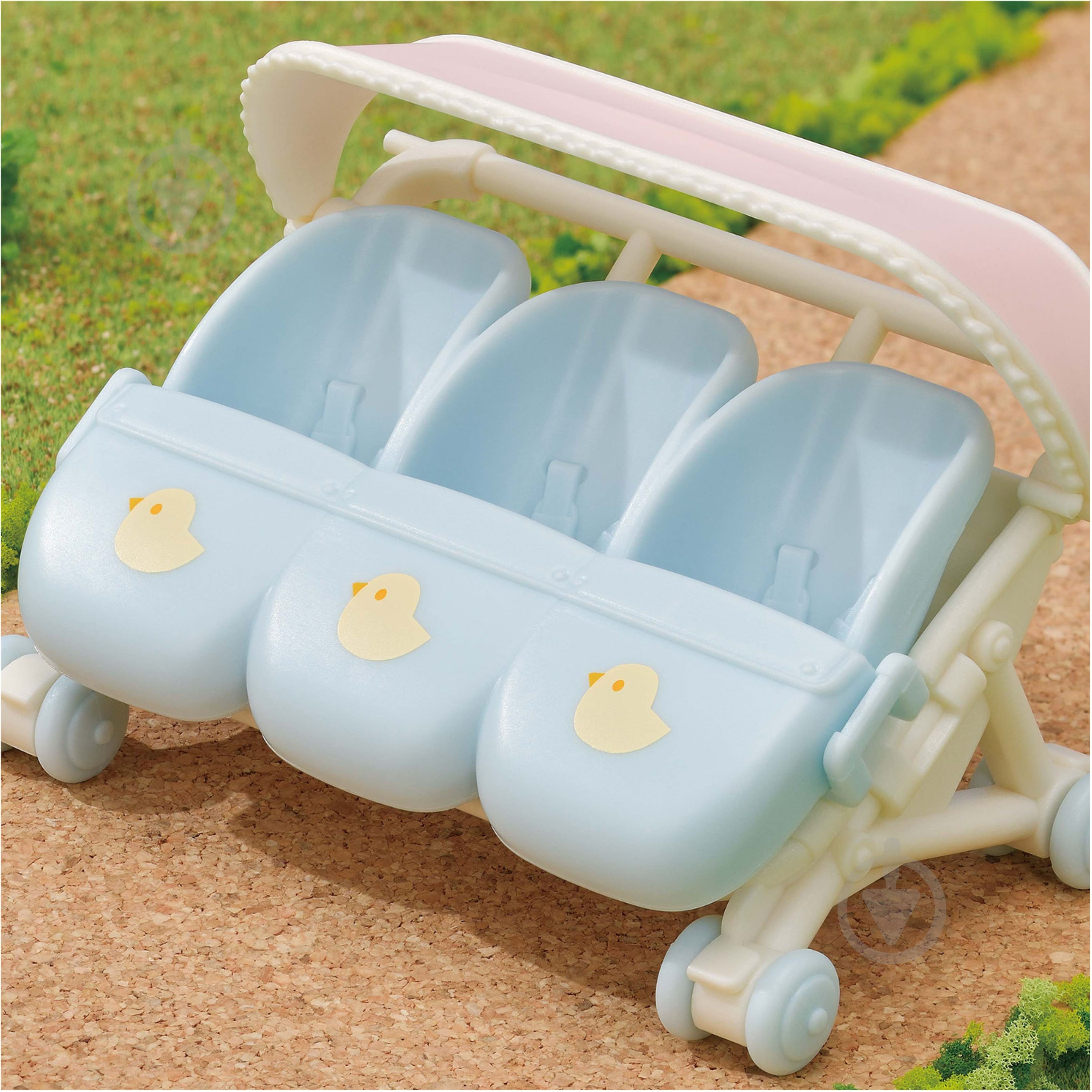 Фігурка колекційна Sylvanian Families Коляска для тройни 5536 - фото 4