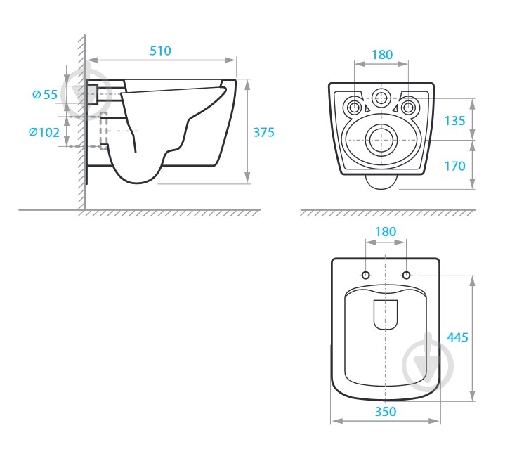 Унитаз подвесной Koller Pool Neon Pro Rimless white сиденье SoftClose - фото 2 Унитаз подвесной Koller Pool Neon Pro Rimless white сиденье SoftClose - фото 2