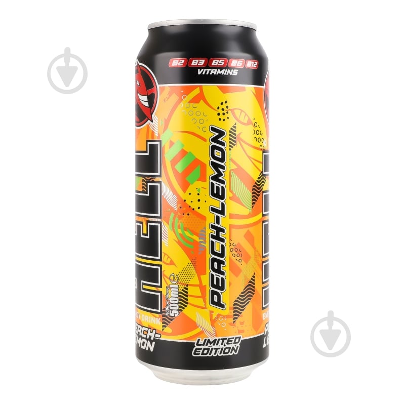 Энергетический напиток HELL Peach - Lemon 0,5 л - фото 3 Энергетический напиток HELL Peach - Lemon 0,5 л - фото 3