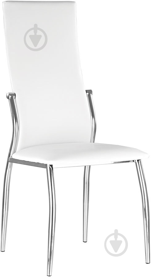 Стілець обідній Nowy Styl Martin Chrome (Box) Eco-50 хром/білий - фото 1 Стілець обідній Nowy Styl Martin Chrome (Box) Eco-50 хром/білий - фото 1