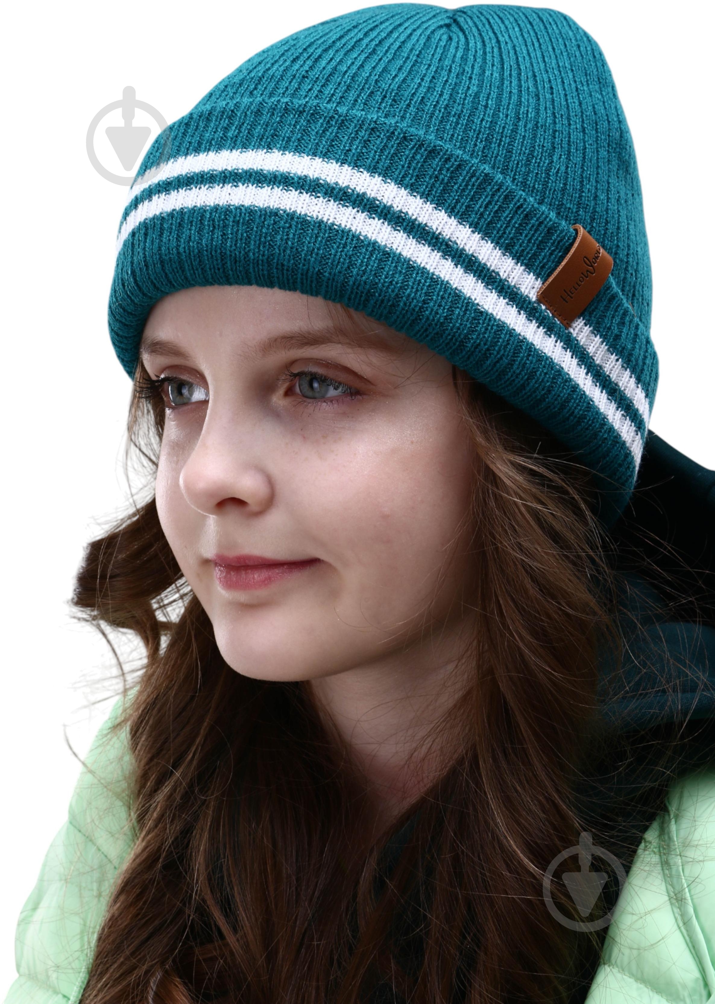 Шапка HW для хлопчиків р.52-54 темно-зелений - фото 1 Шапка HW для хлопчиків р.52-54 темно-зелений - фото 1