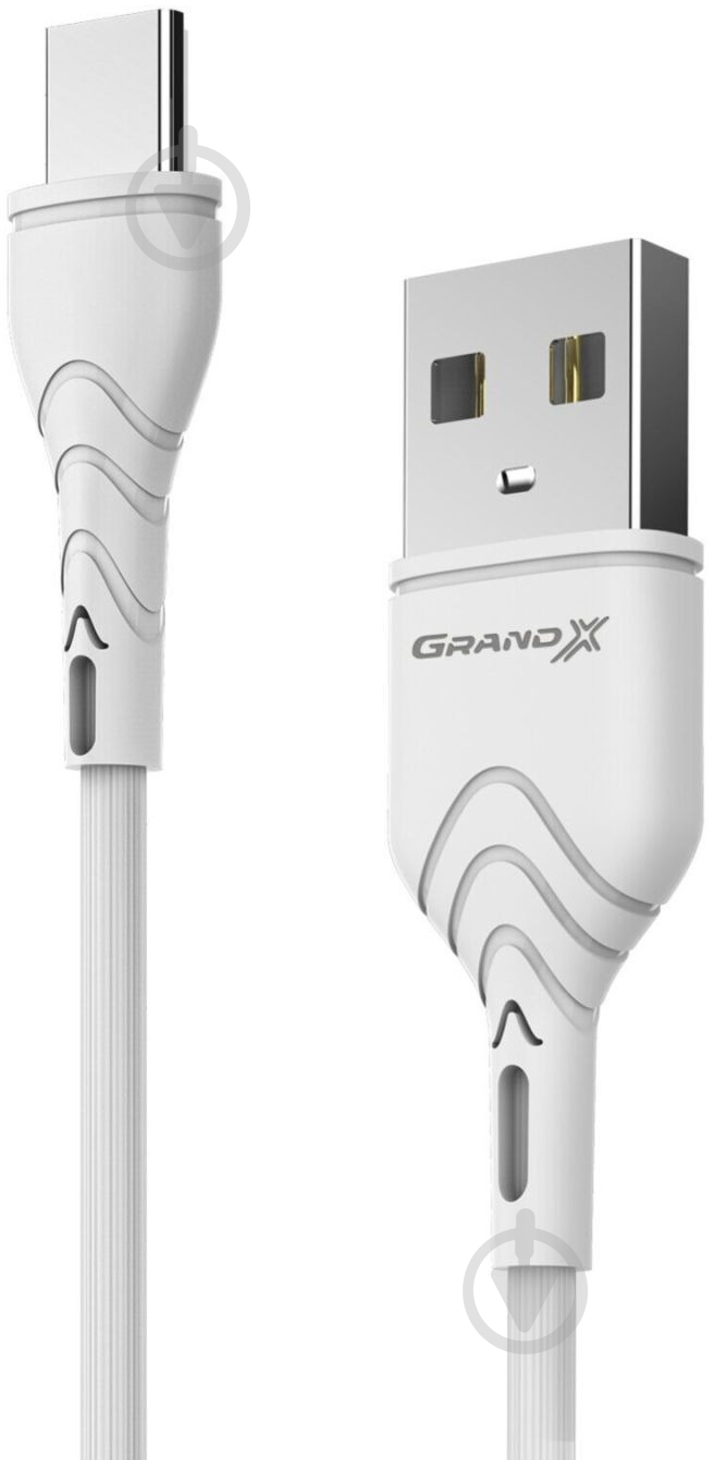 Кабель Grand-X USB - Type-C 2 м белый (PC-02W) - фото 3