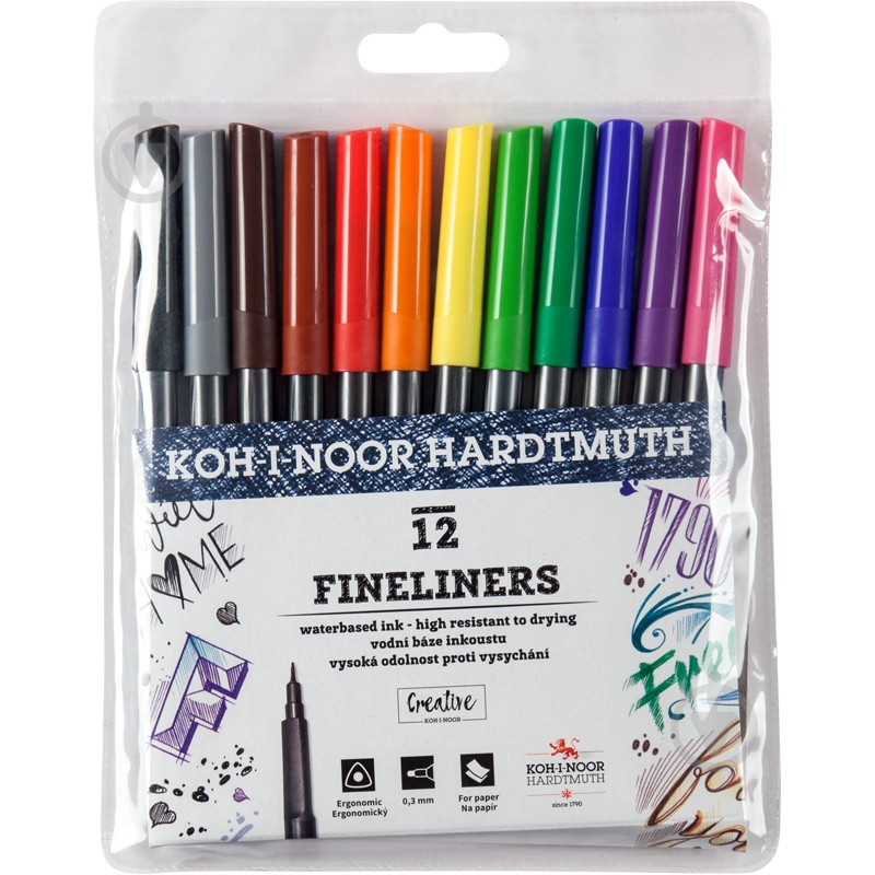 Набор линеров Koh-i-Noor 12 шт. 45588 - фото 1