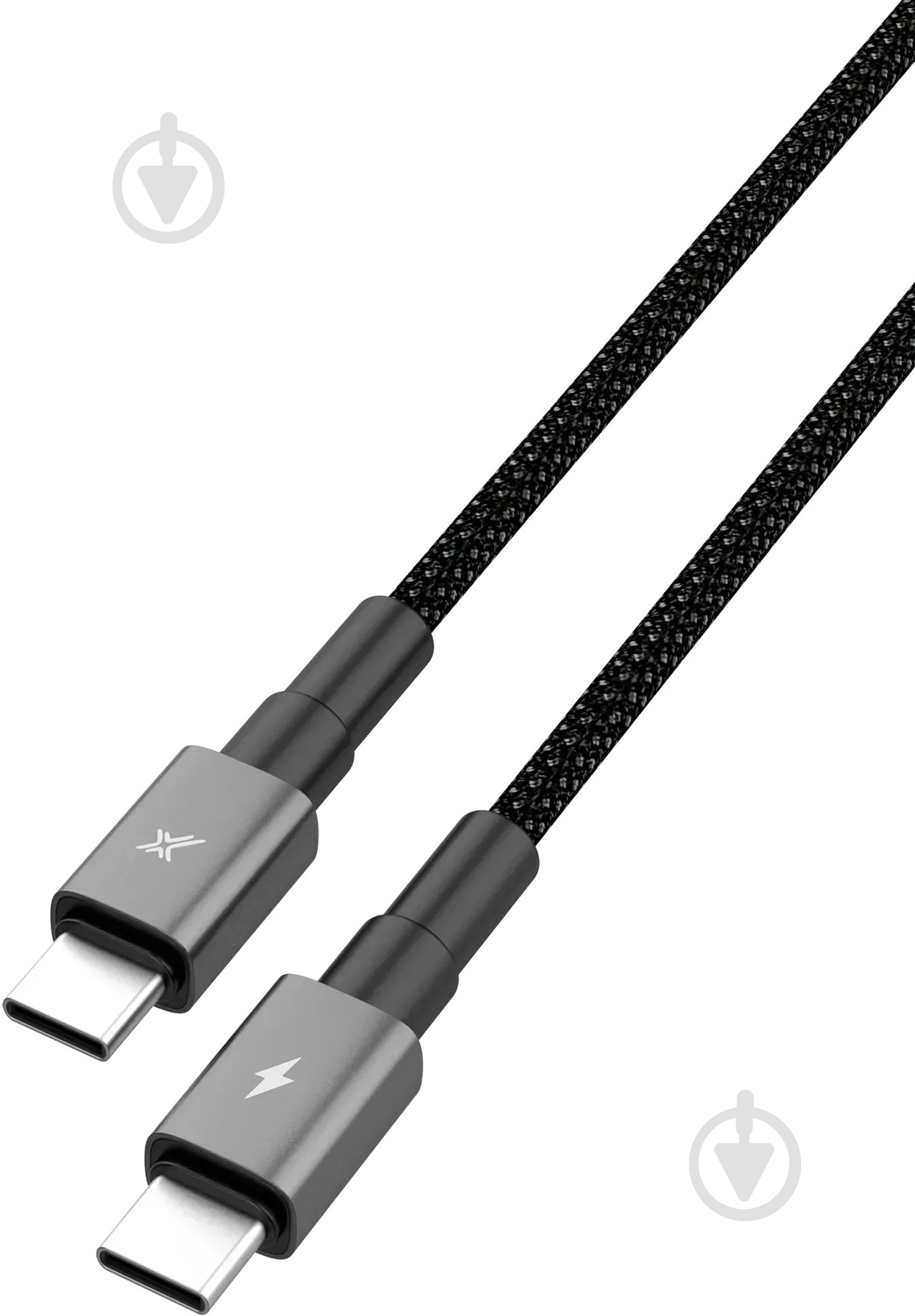 Кабель Grand-X Type-C — Type-C 1 м чорний (СС-08B) - фото 3
