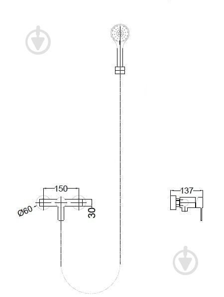 Смеситель для душа Mixxen Динамик MXIN0421 - фото 2
